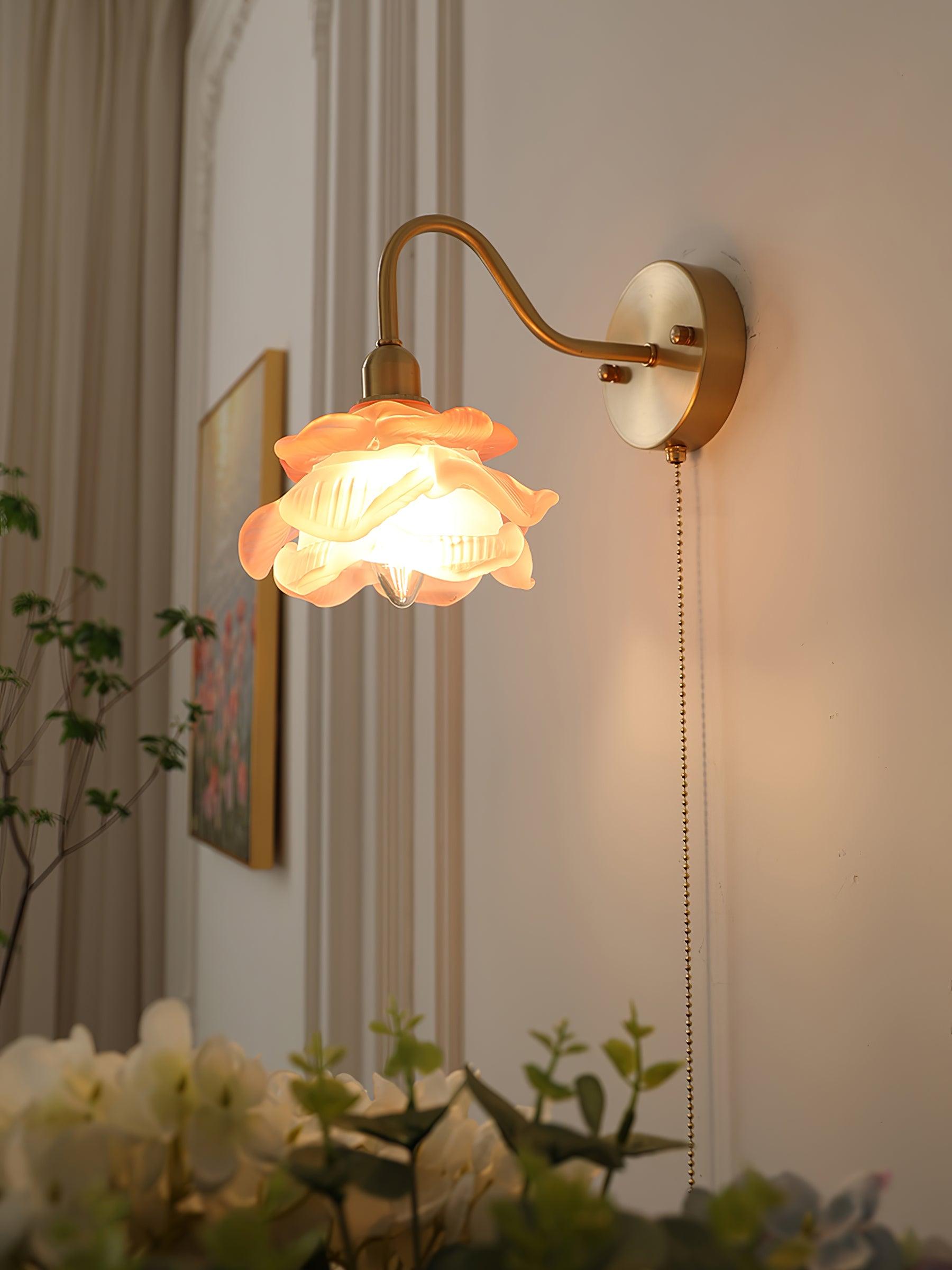 Rose Brass Wall Light - Blowlighting