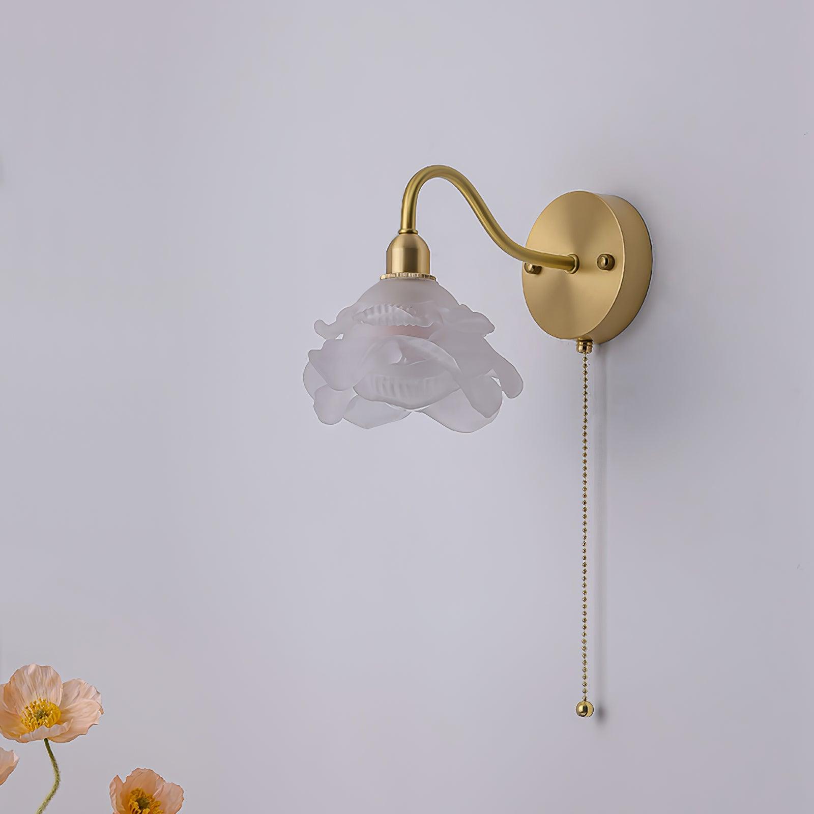 Rose Brass Wall Light - Blowlighting