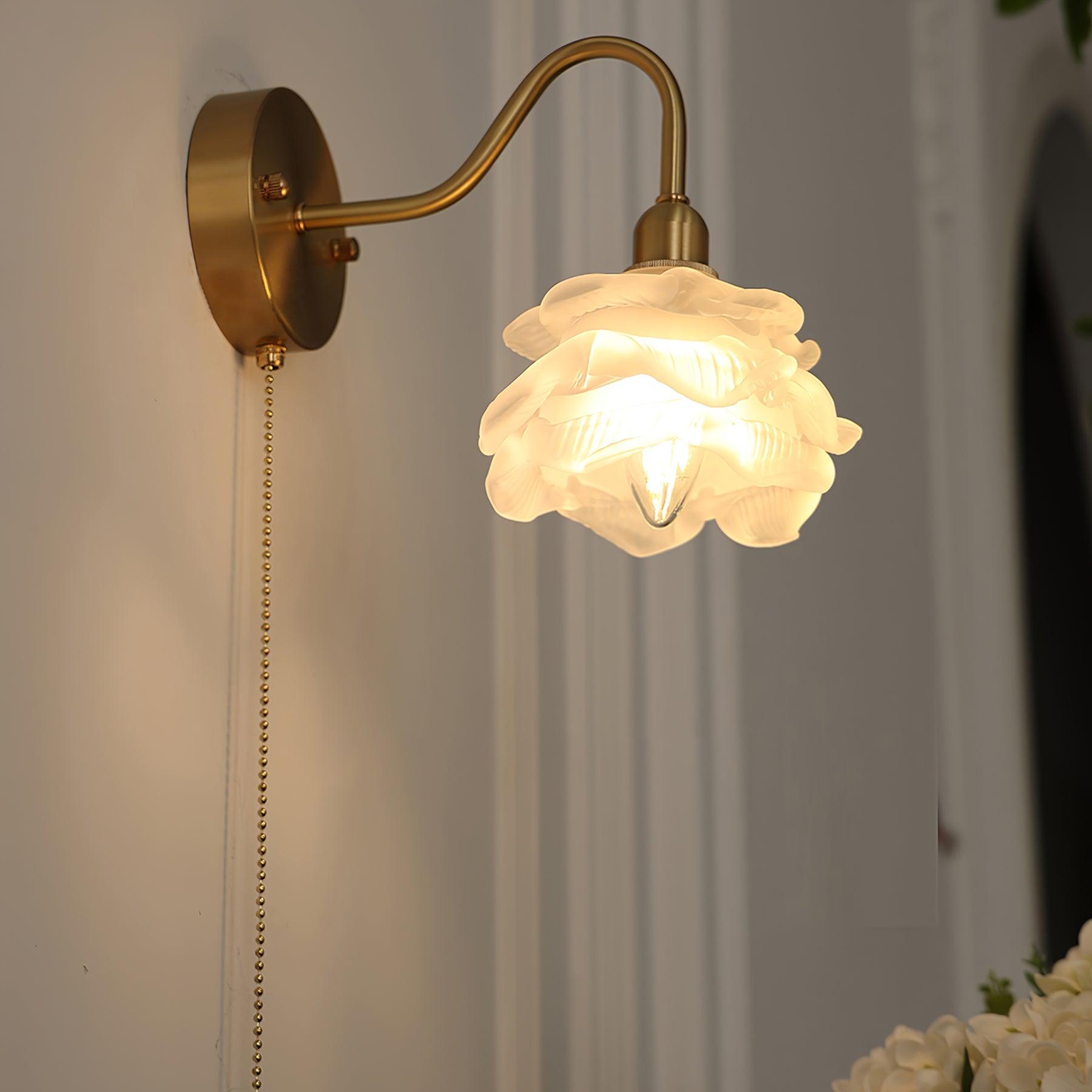 Rose Brass Wall Light - Blowlighting