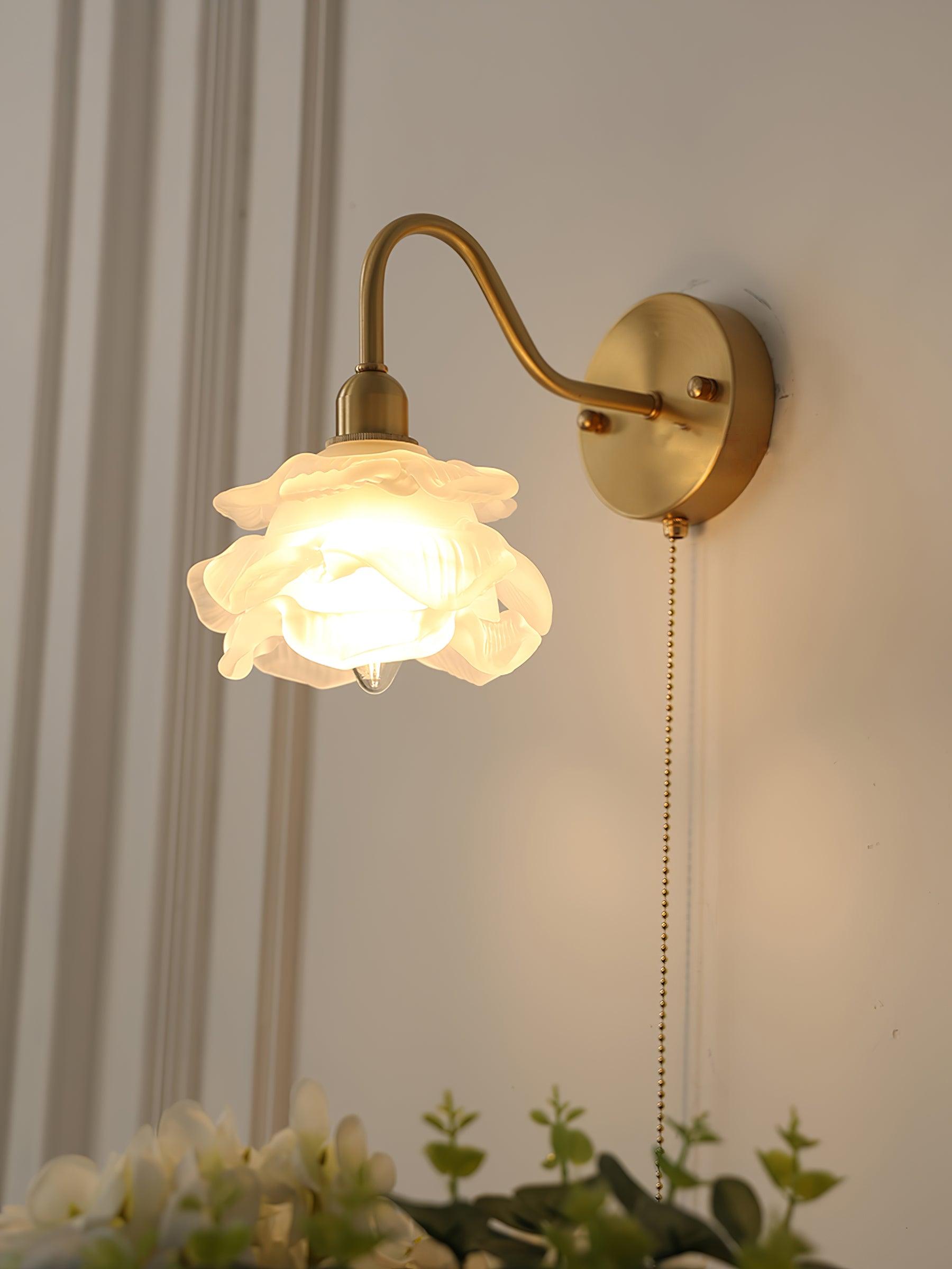 Rose Brass Wall Light - Blowlighting