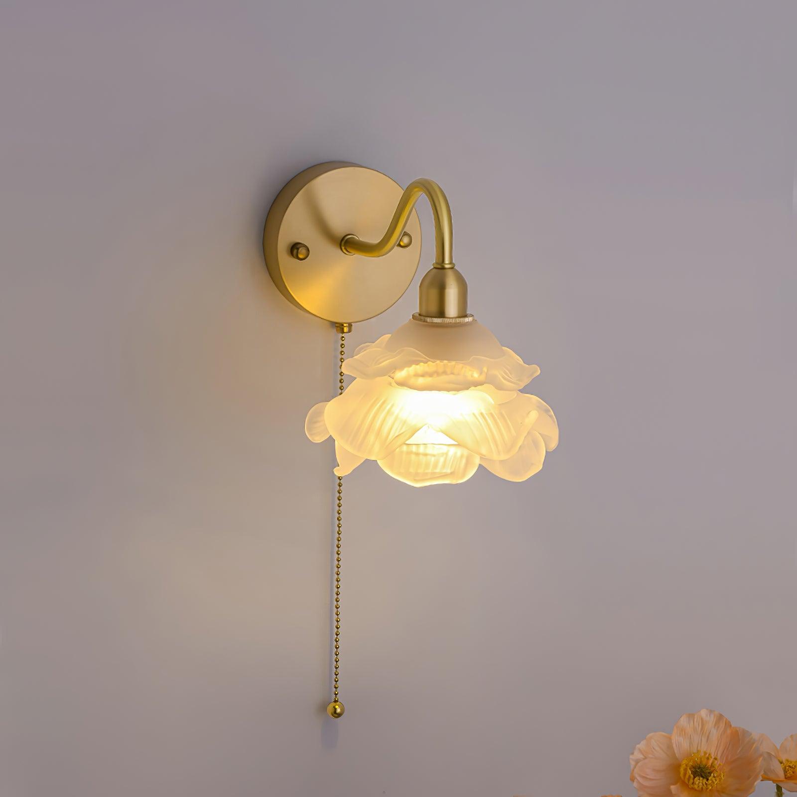 Rose Brass Wall Light - Blowlighting