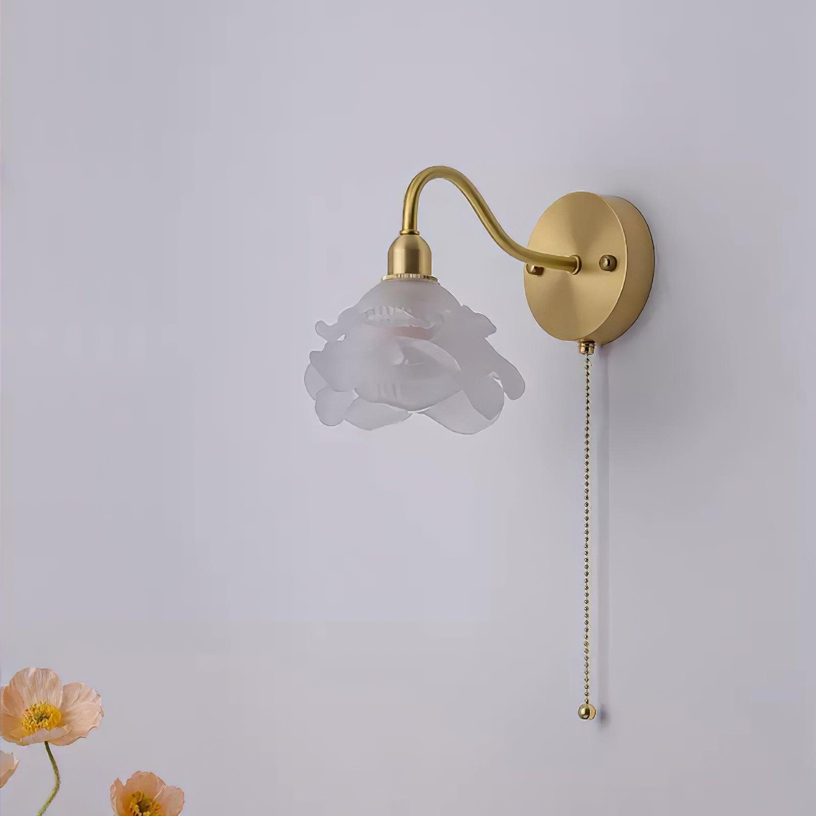 Rose Brass Wall Light - Blowlighting
