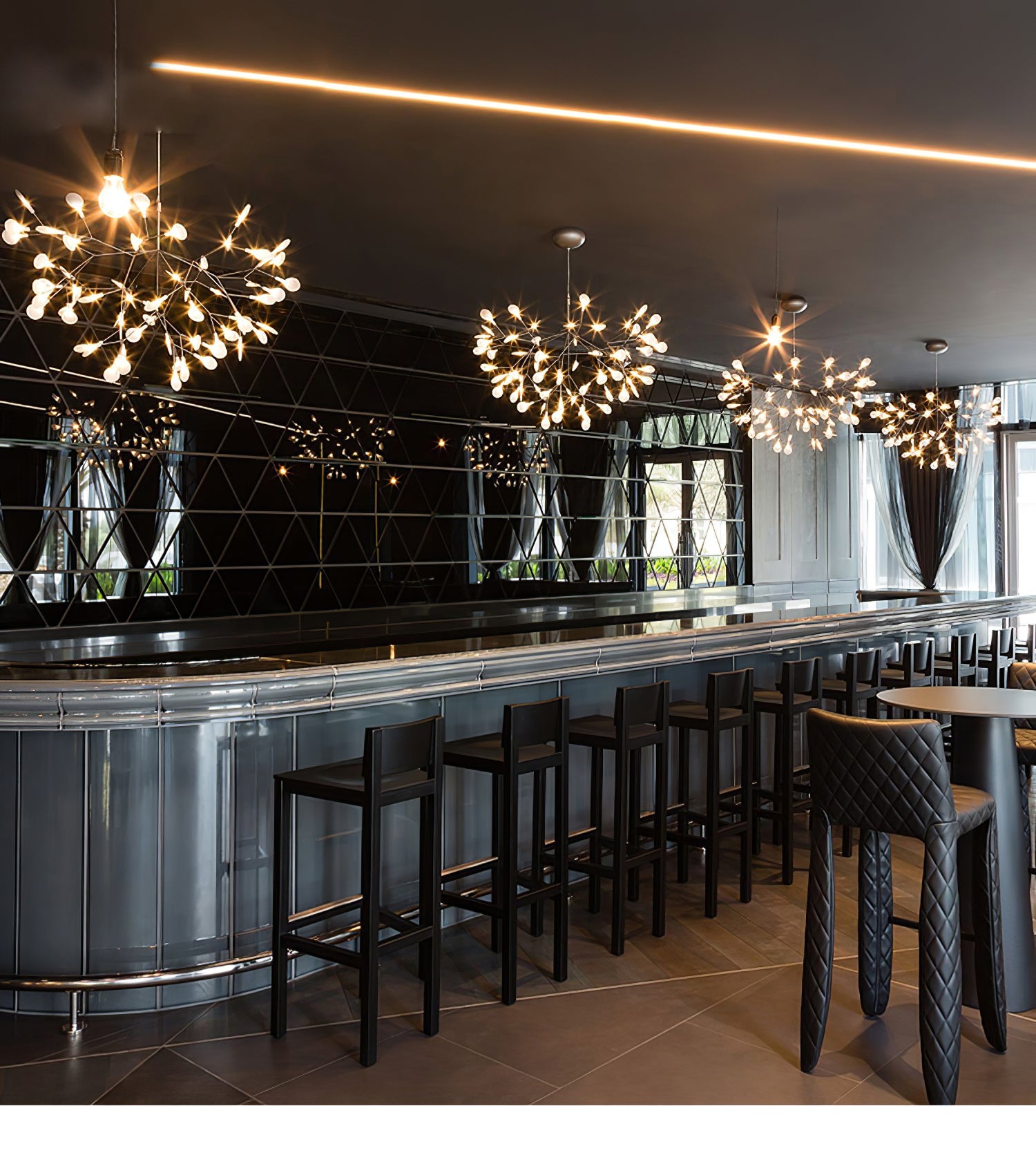 Rose Gold Firefly LED Chandelier - Blowlighting