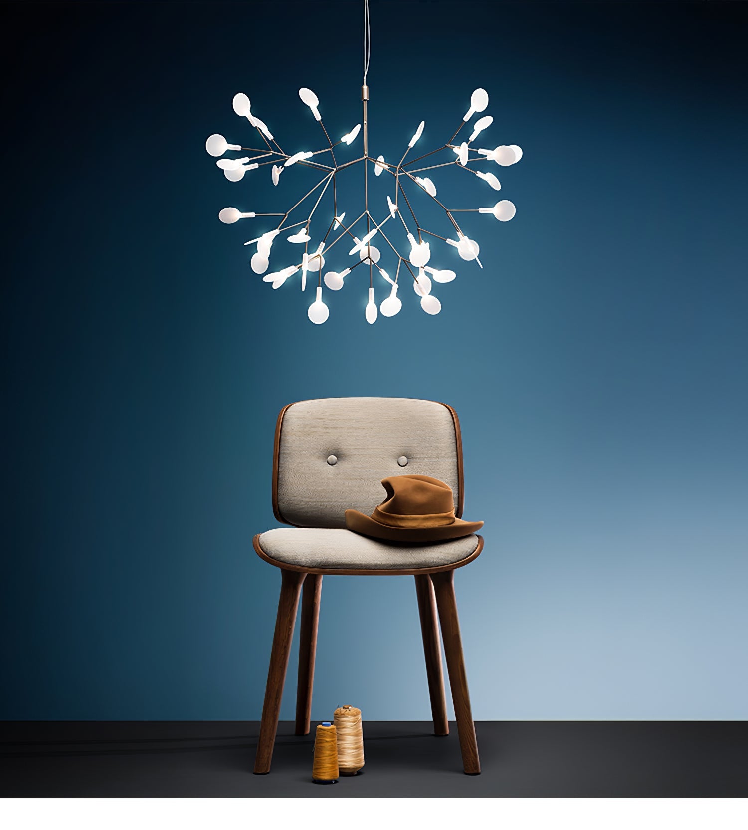 Rose Gold Firefly LED Chandelier - Blowlighting