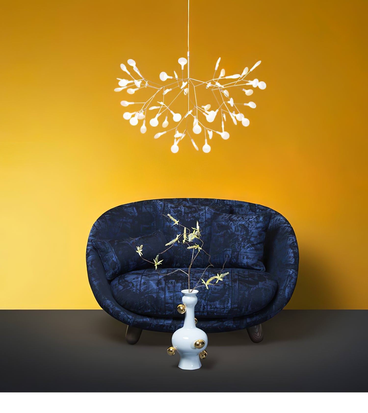 Rose Gold Firefly LED Chandelier - Blowlighting