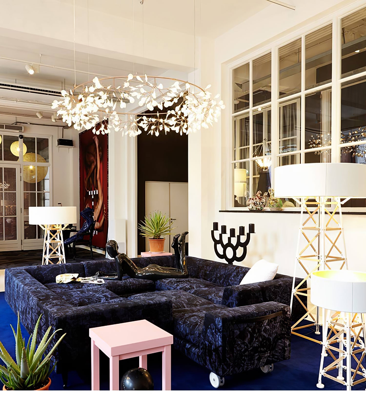 Rose Gold Firefly LED Chandelier - Blowlighting