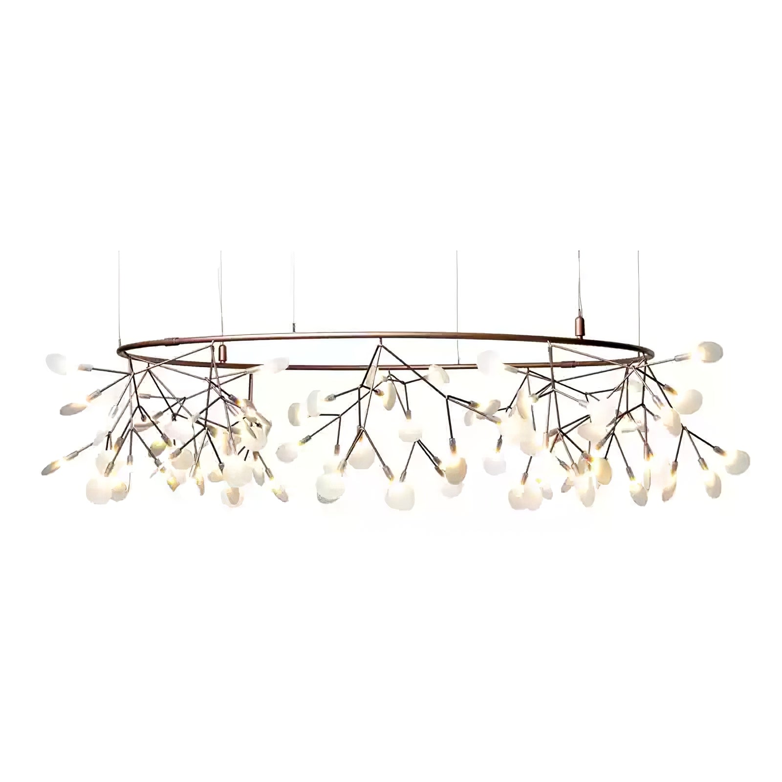 Rose Gold Firefly LED Chandelier - Blowlighting