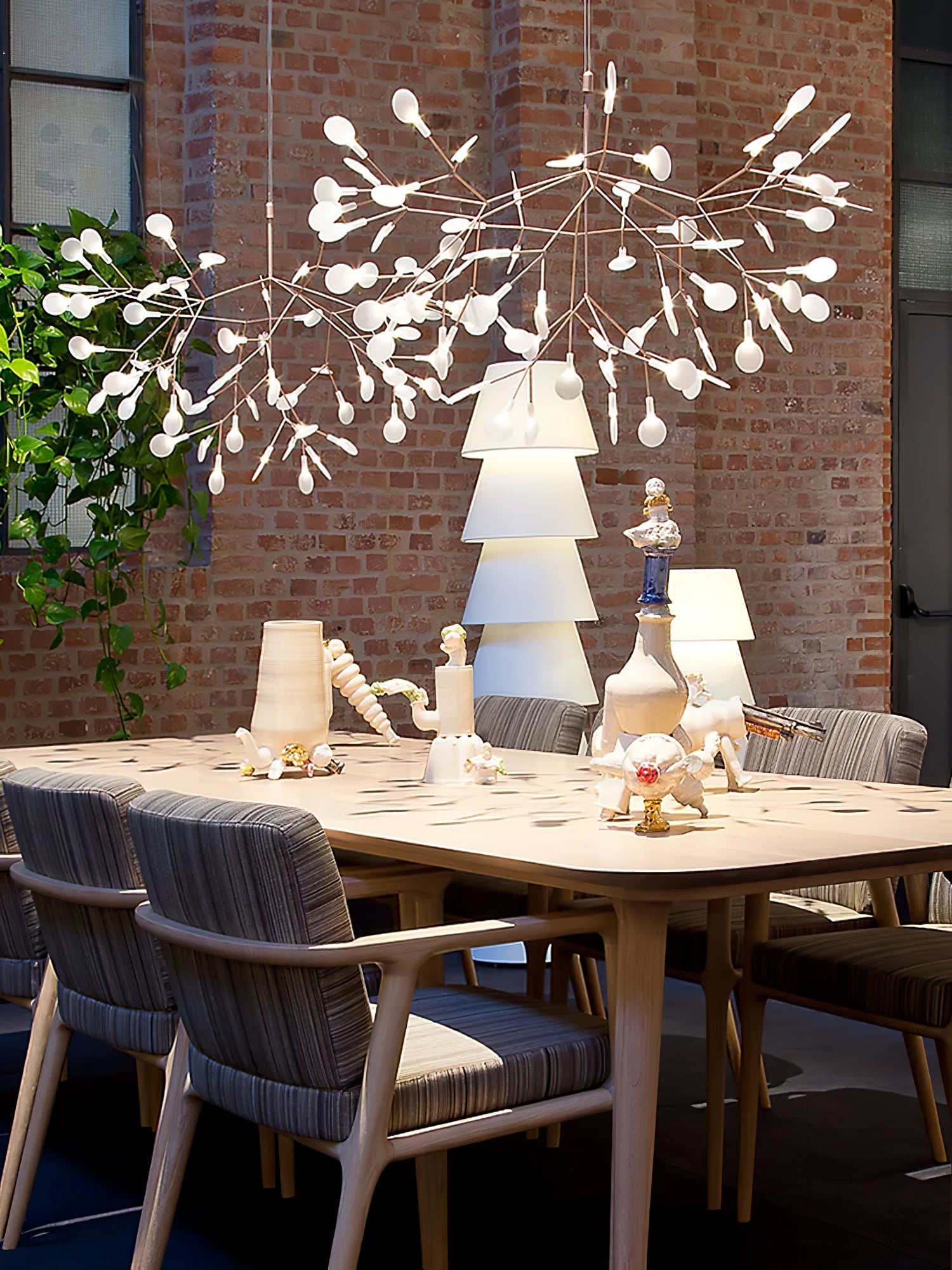 Rose Gold Firefly LED Chandelier - Blowlighting