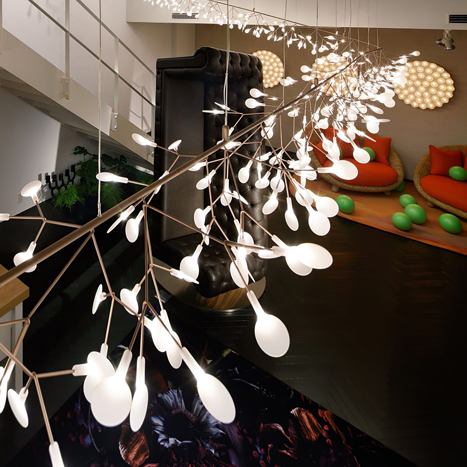 Rose Gold Firefly LED Chandelier - Blowlighting