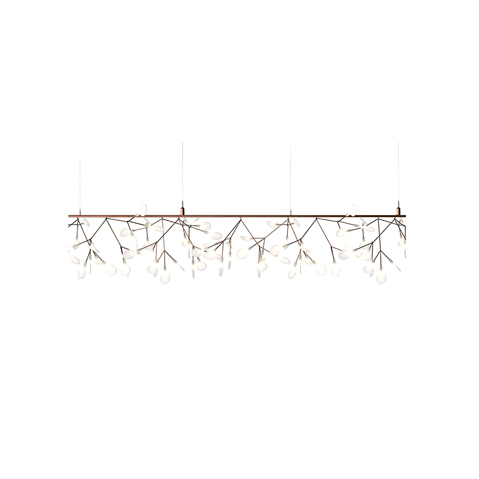 Rose Gold Firefly LED Chandelier - Blowlighting