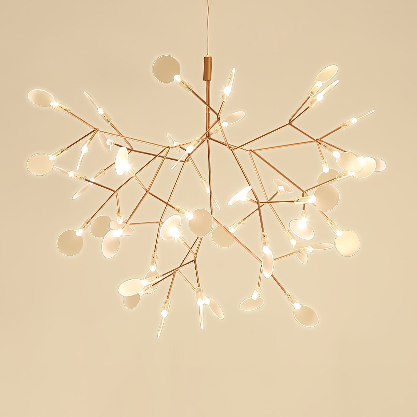 Rose Gold Firefly LED Chandelier - Blowlighting
