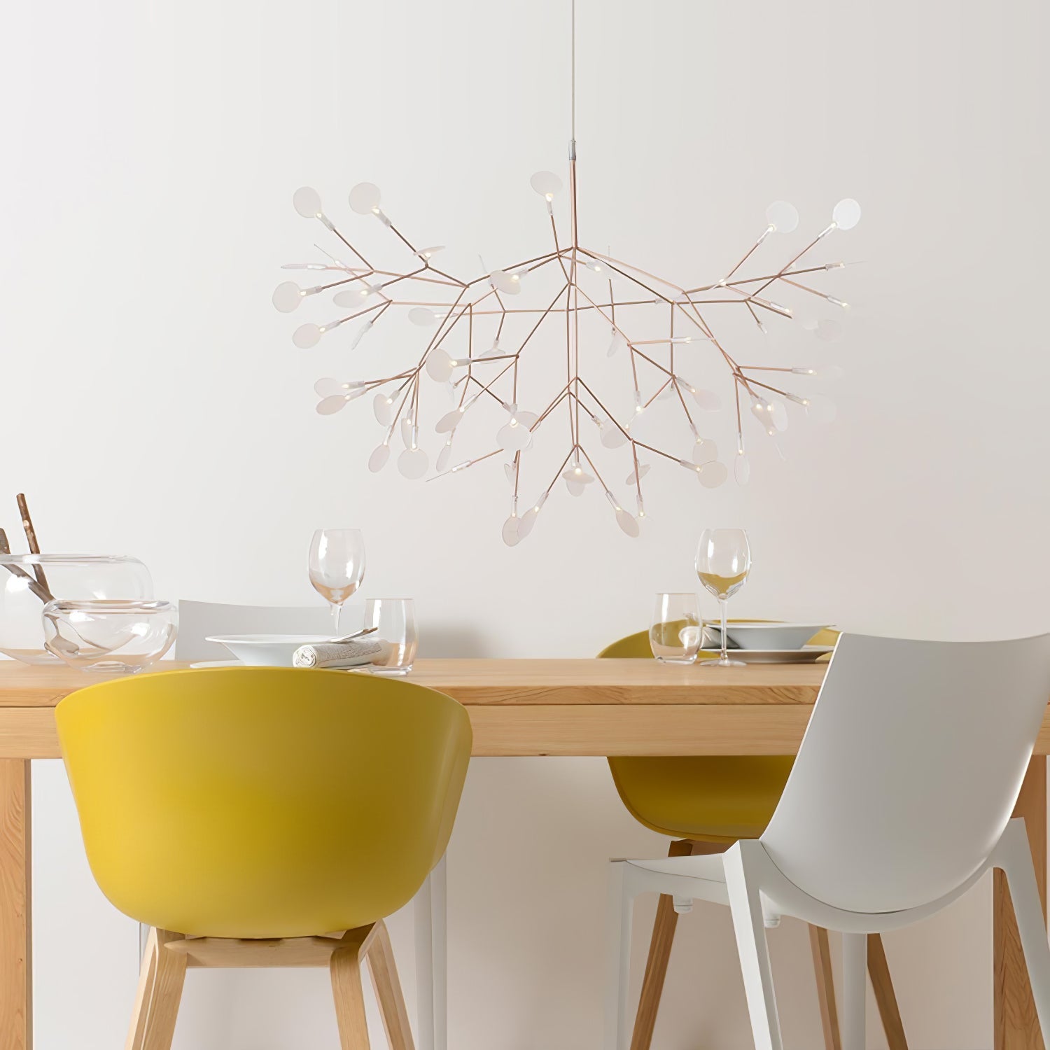 Rose Gold Firefly LED Chandelier - Blowlighting