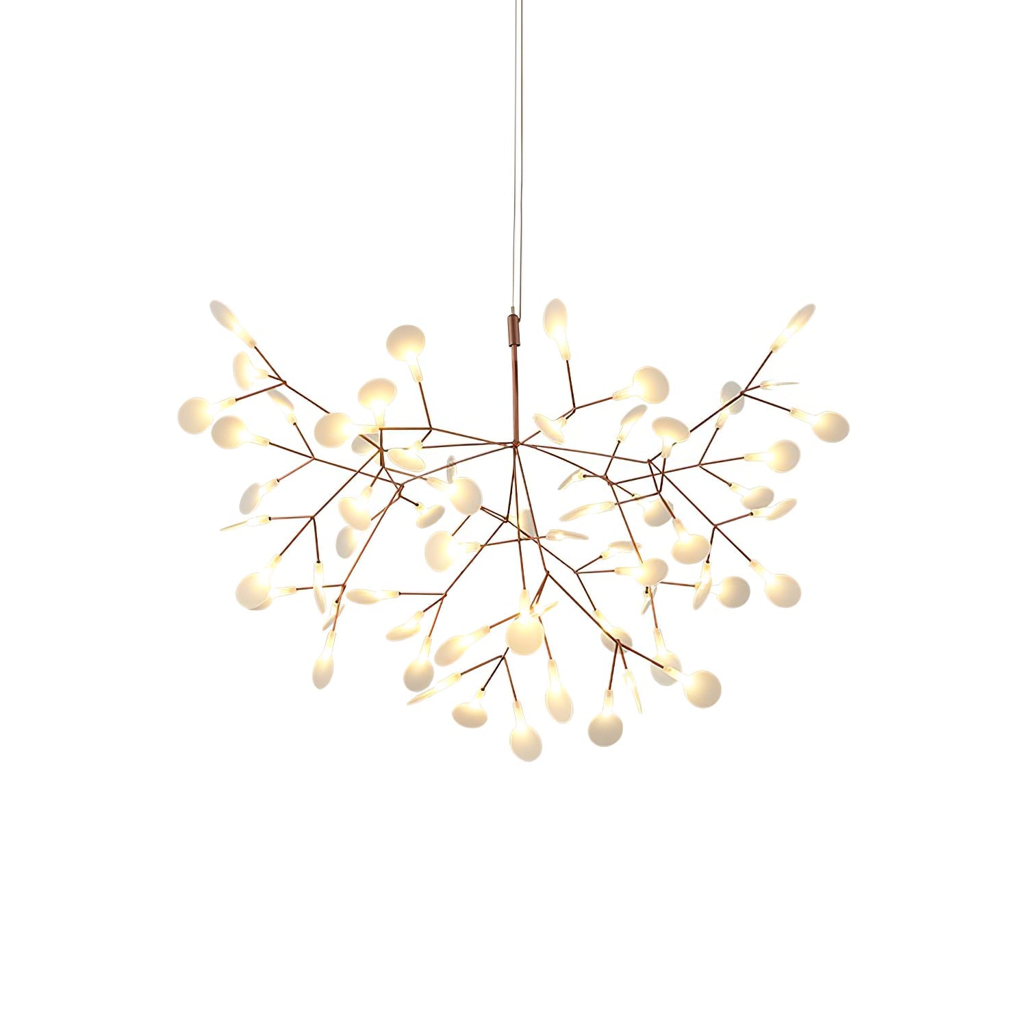 Rose Gold Firefly LED Chandelier - Blowlighting