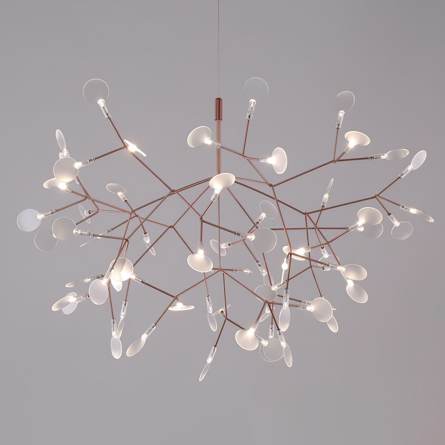 Rose Gold Firefly LED Chandelier - Blowlighting