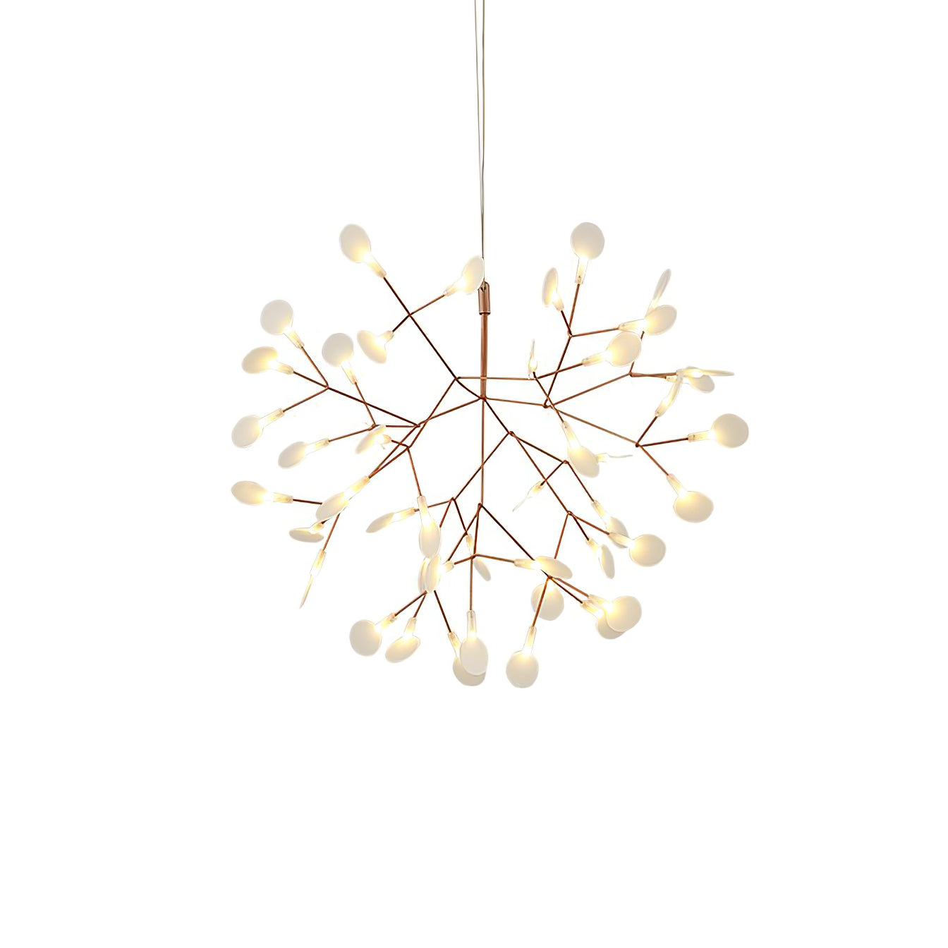 Rose Gold Firefly LED Chandelier - Blowlighting