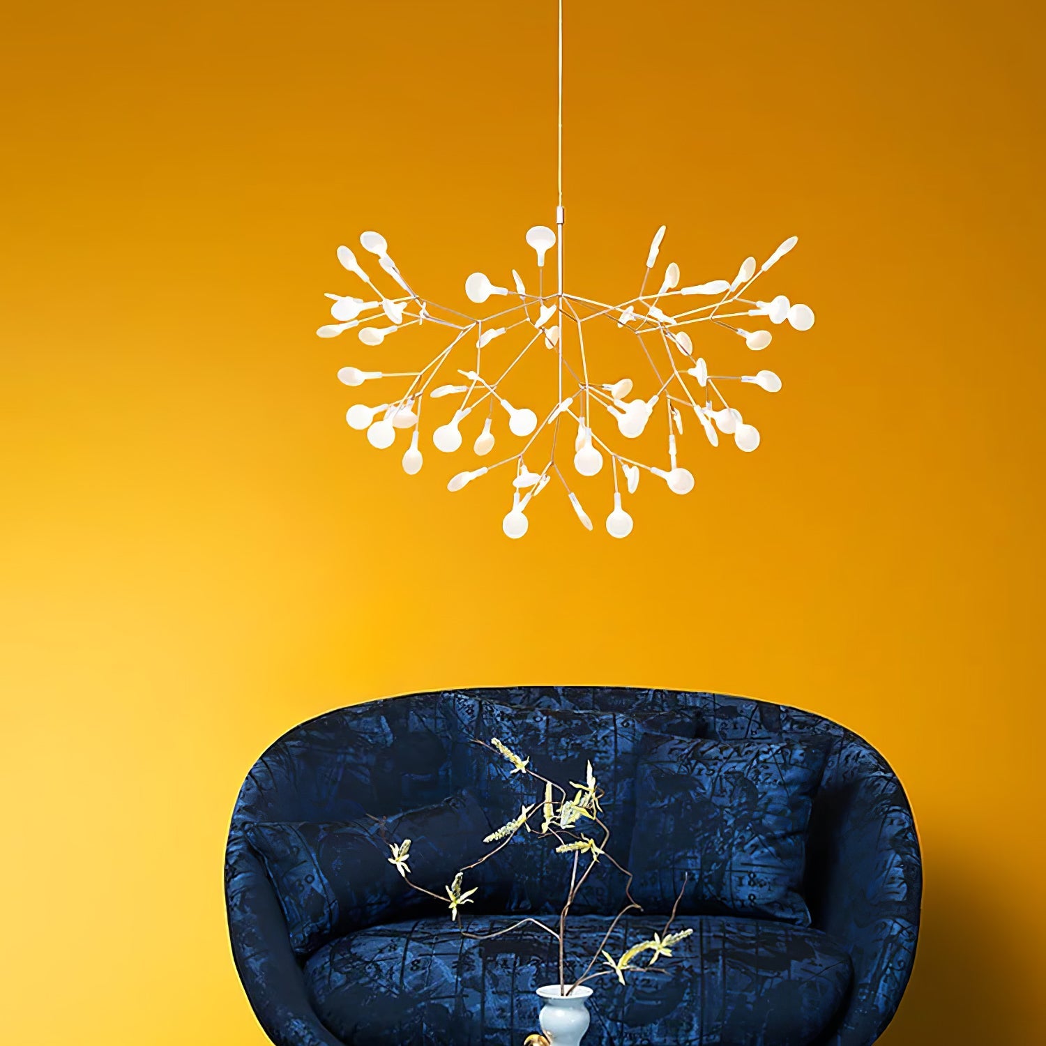 Rose Gold Firefly LED Chandelier - Blowlighting