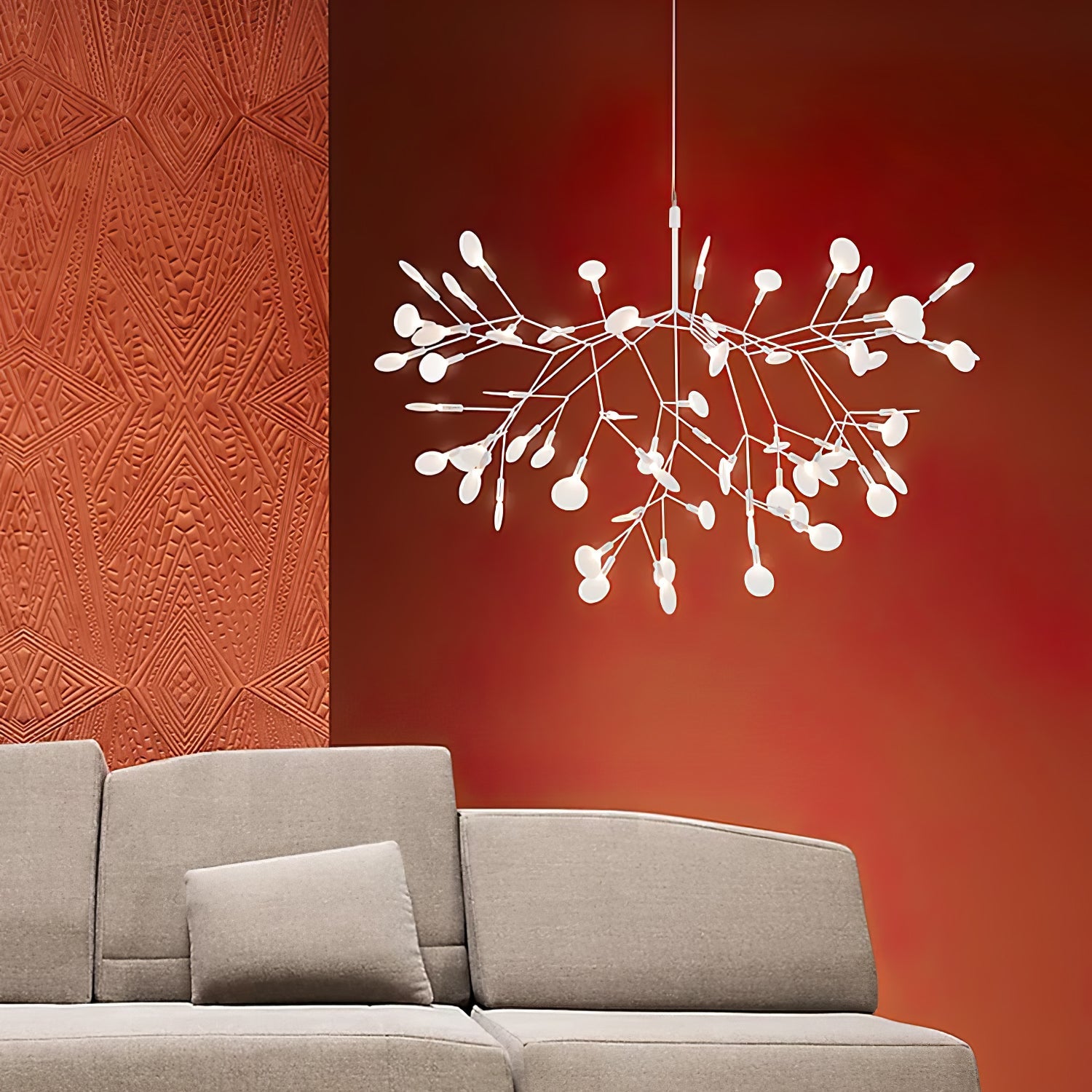 Rose Gold Firefly LED Chandelier - Blowlighting