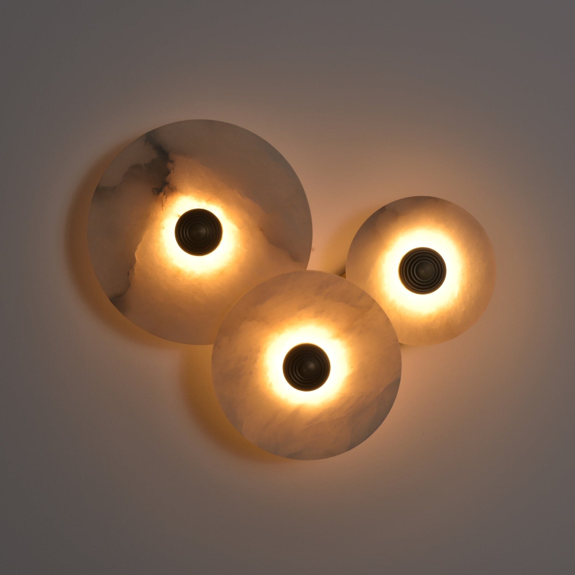 Selene Minimalist Alabaster Ceiling Light - Blowlighting