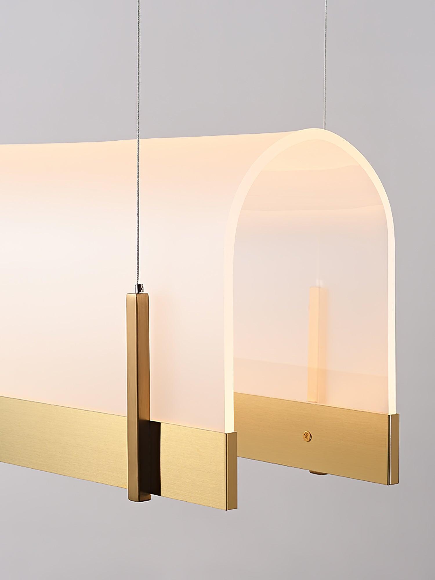 Cevinen Linear Gold Pendant Light - Blowlighting