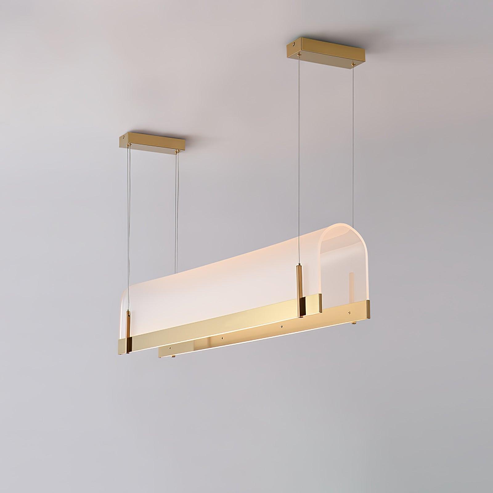 Cevinen Linear Gold Pendant Light - Blowlighting