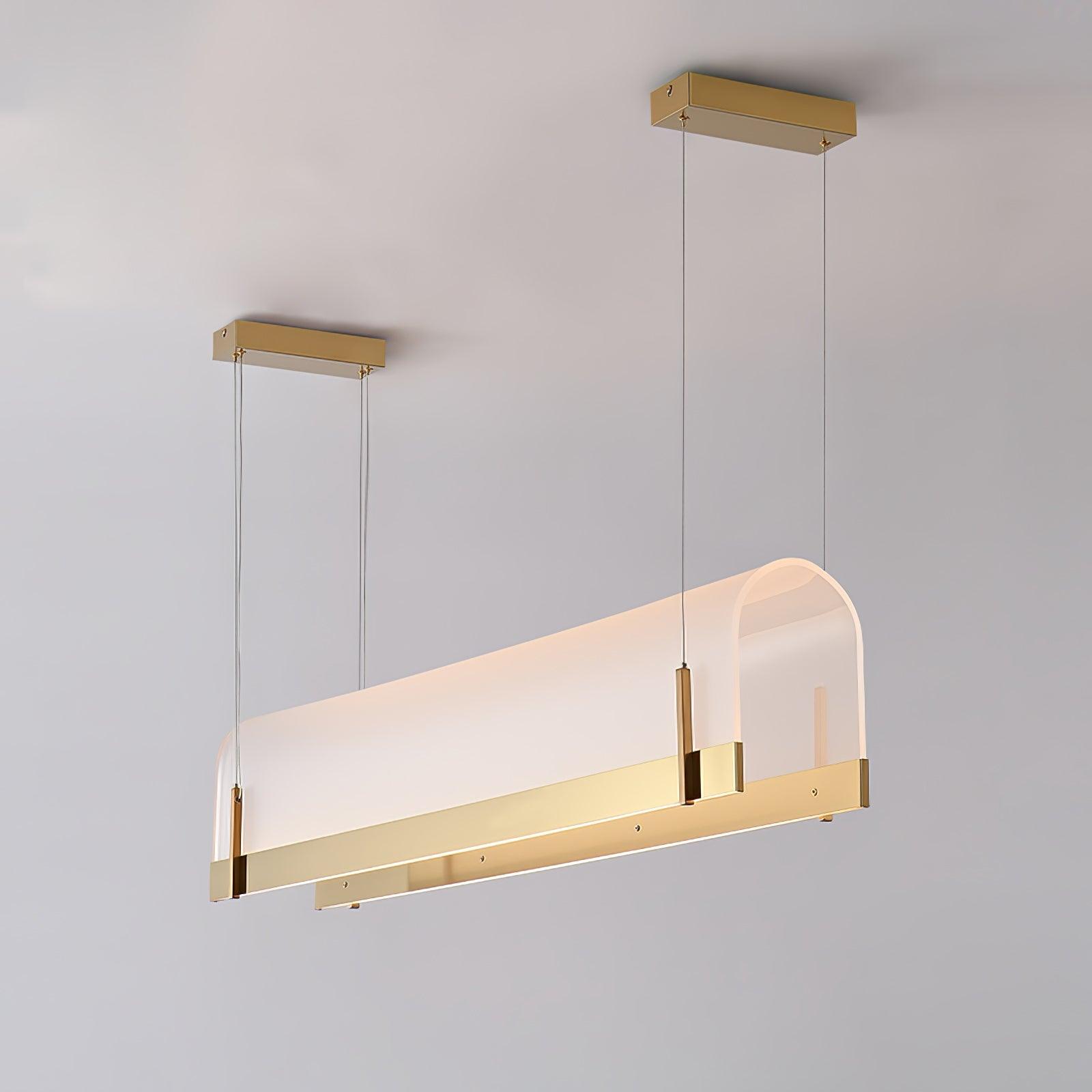 Cevinen Linear Gold Pendant Light - Blowlighting