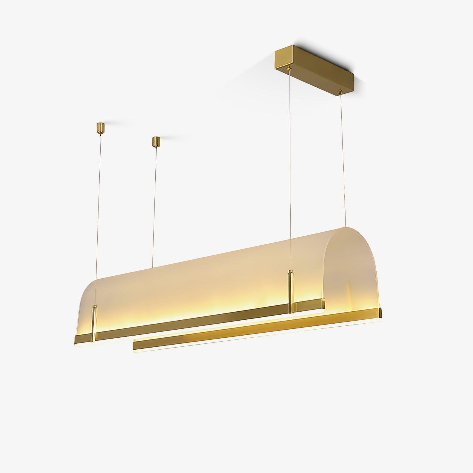 Cevinen Linear Gold Pendant Light - Blowlighting
