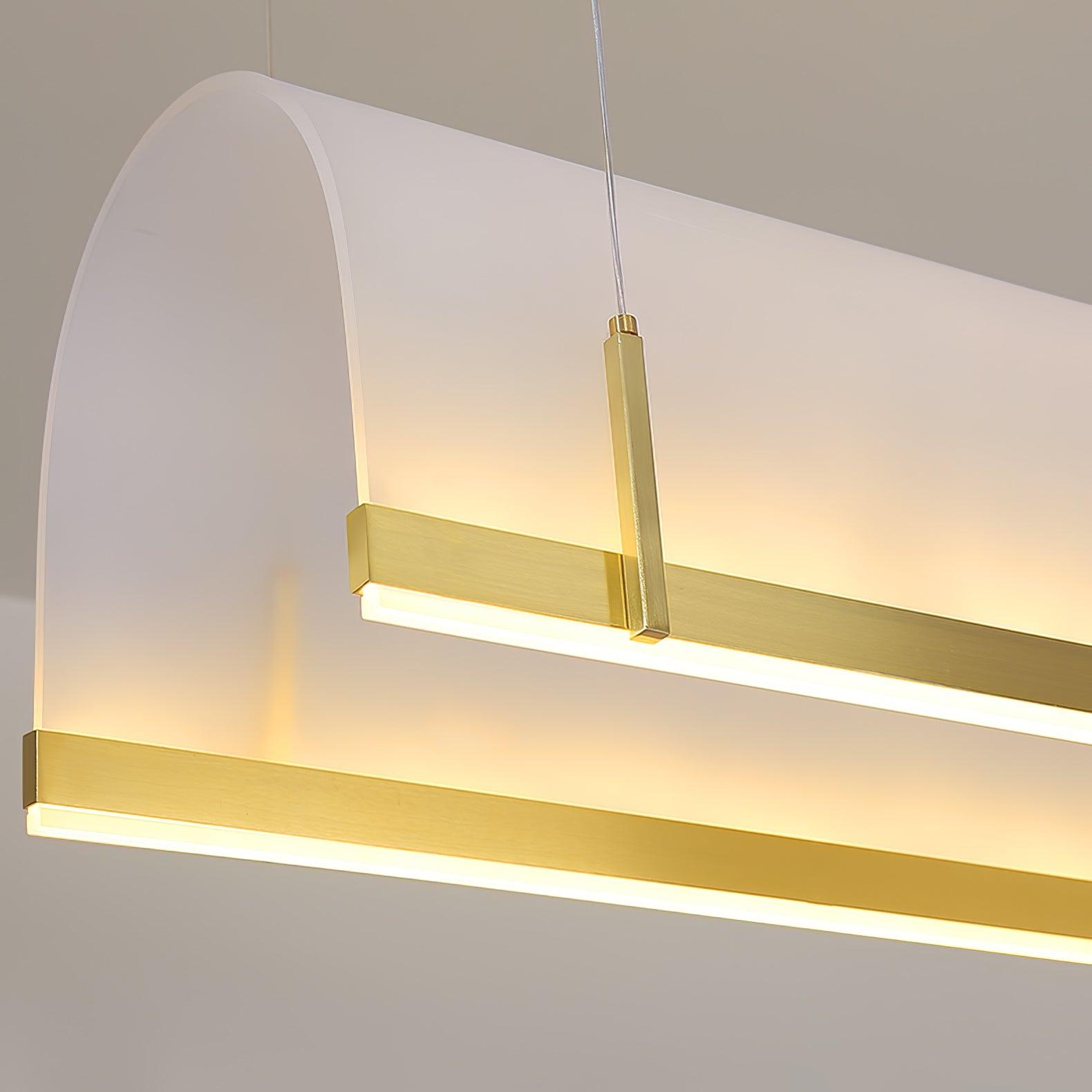 Cevinen Linear Gold Pendant Light - Blowlighting