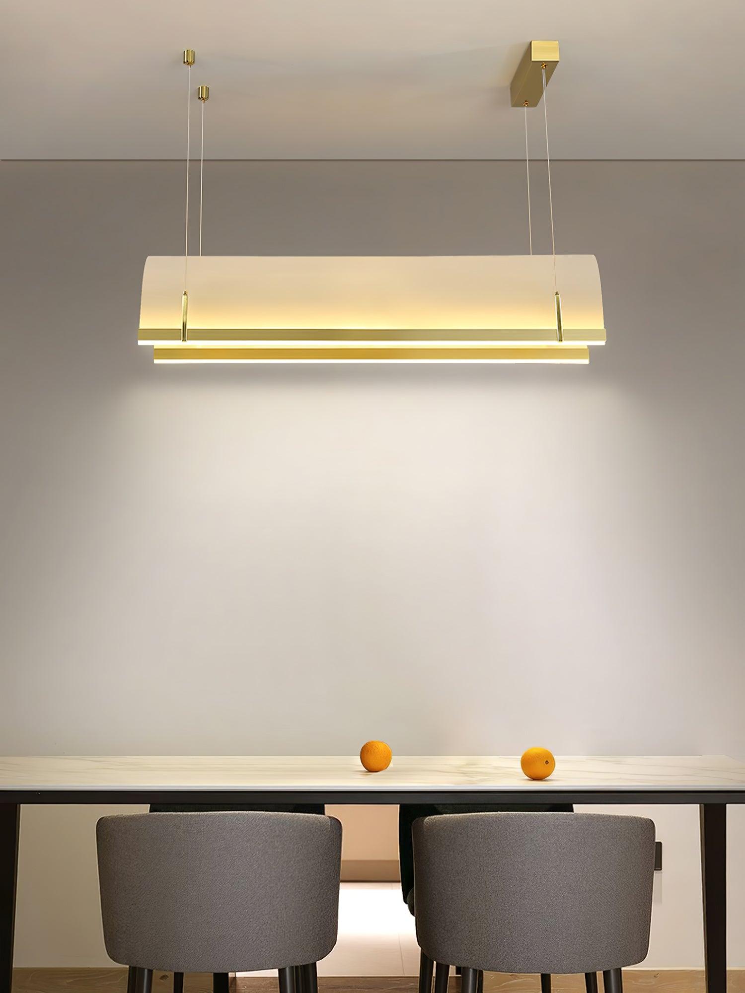 Cevinen Linear Gold Pendant Light - Blowlighting
