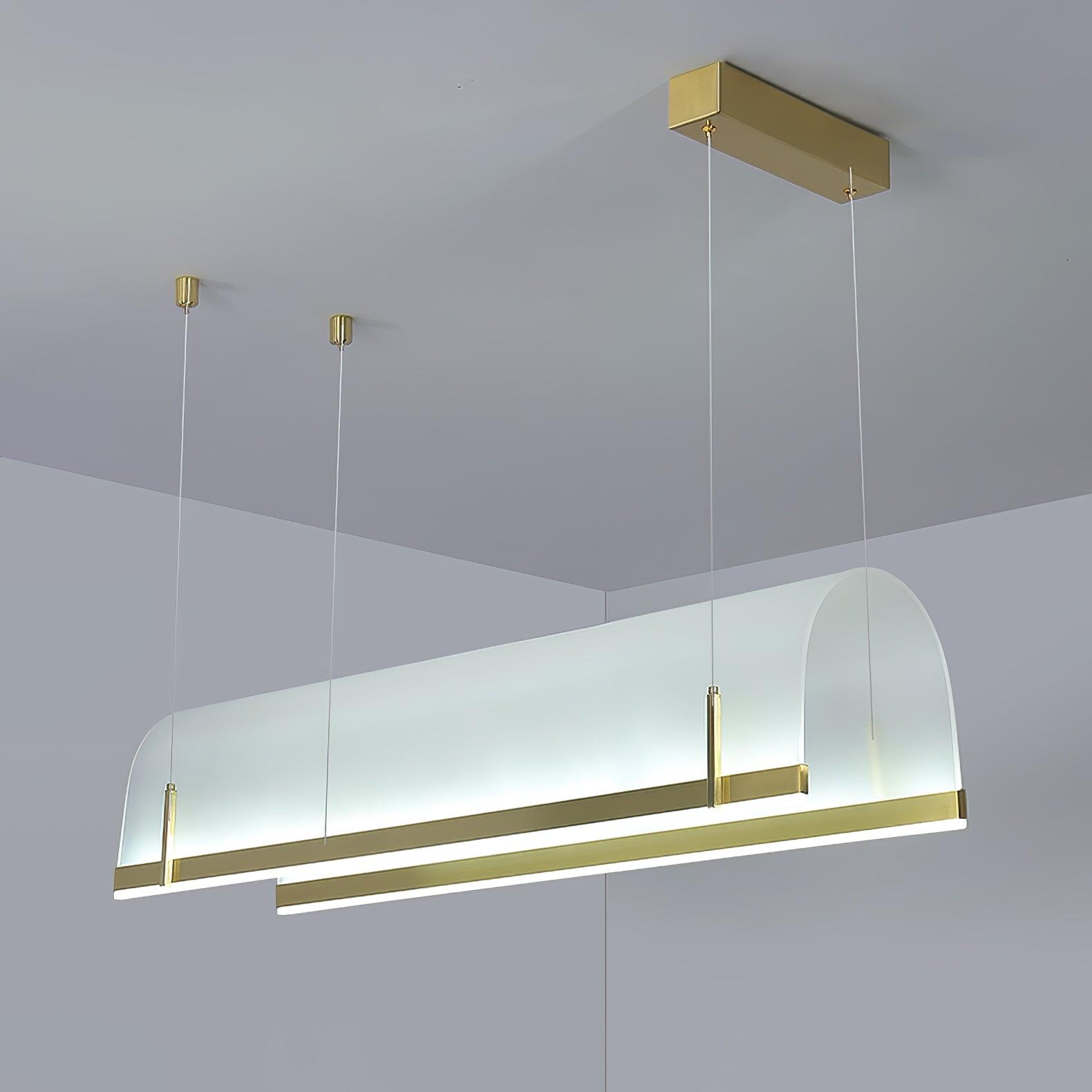 Cevinen Linear Gold Pendant Light - Blowlighting