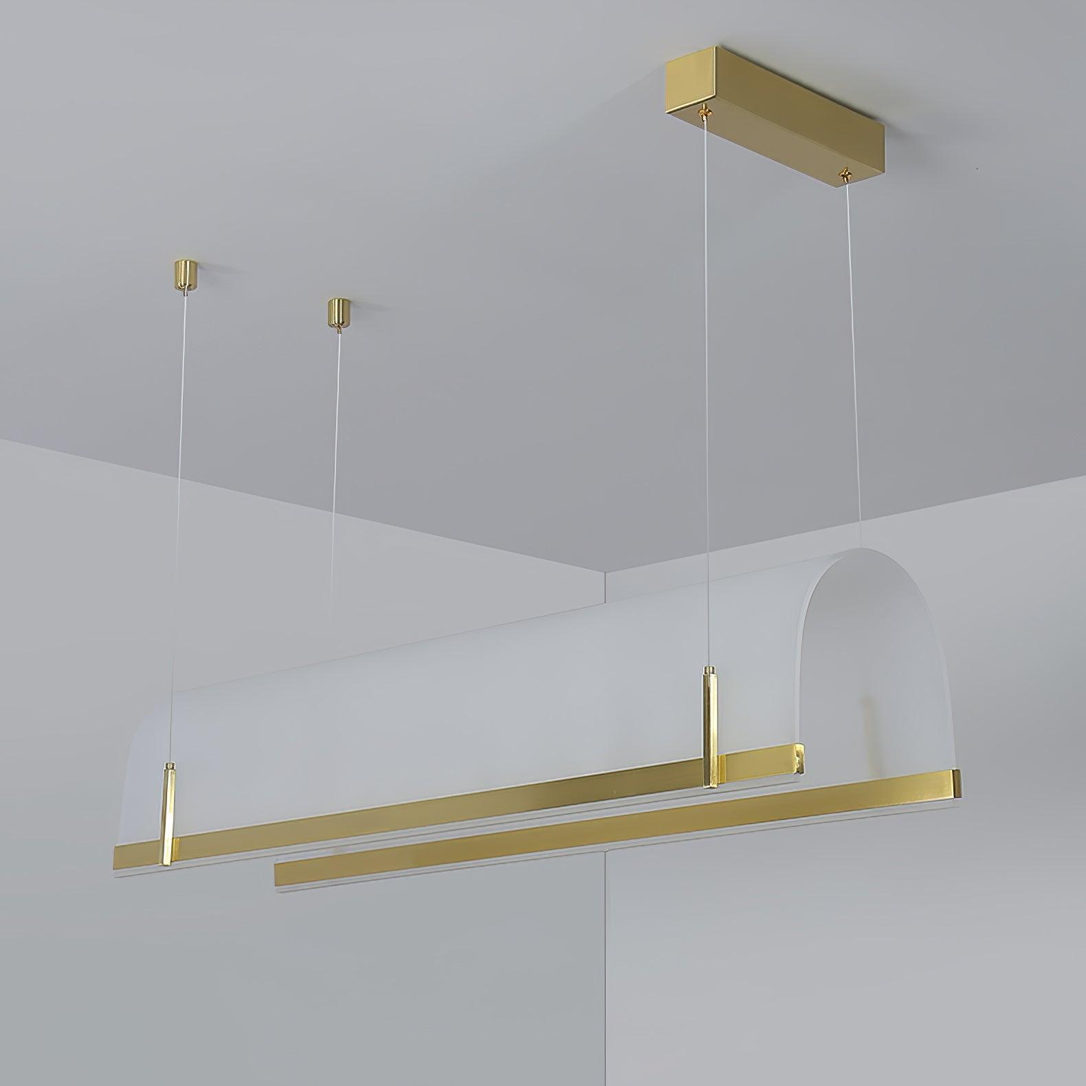 Cevinen Linear Gold Pendant Light - Blowlighting
