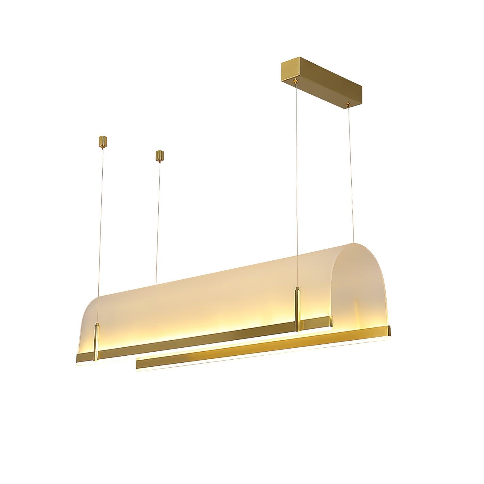 Cevinen Linear Gold Pendant Light - Blowlighting
