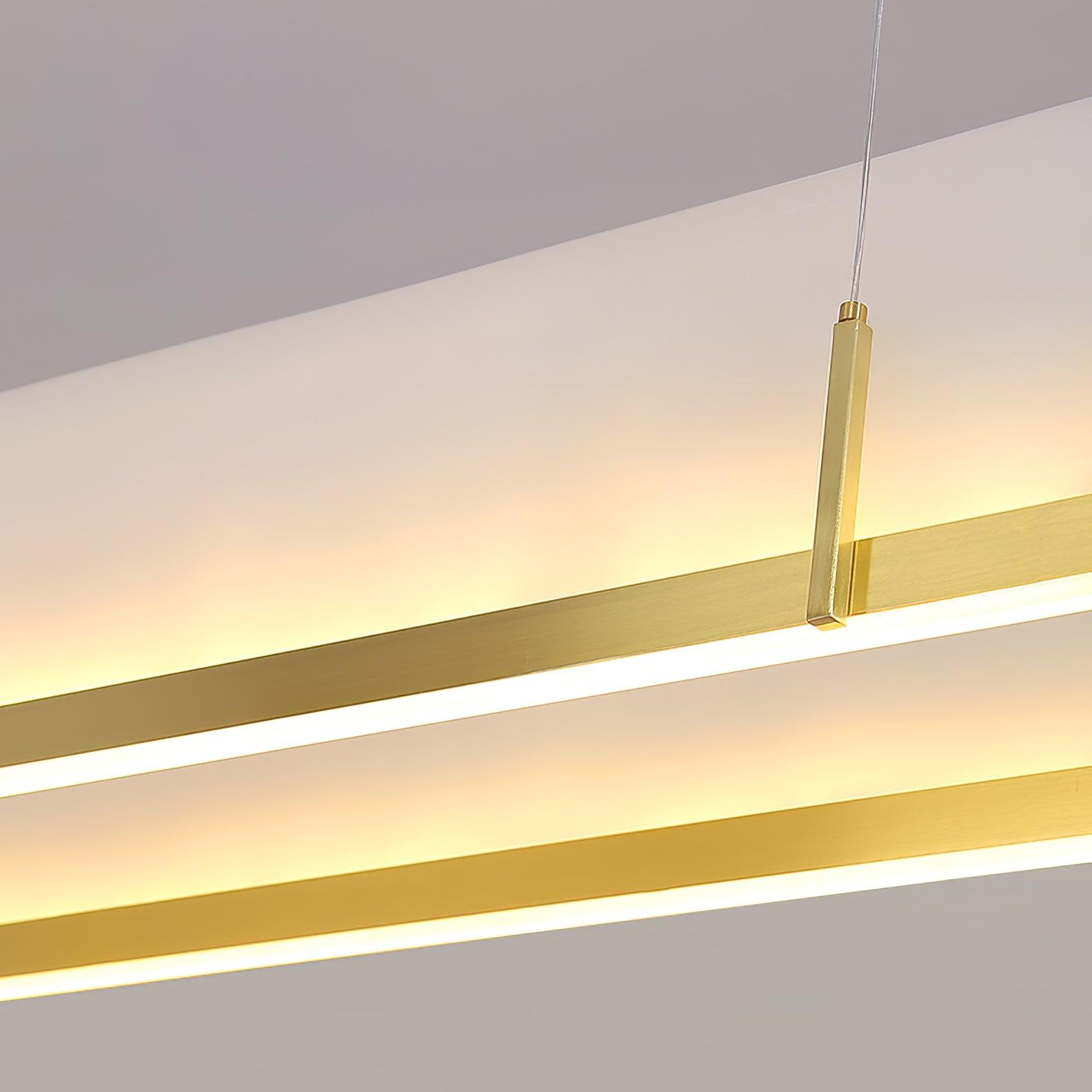 Cevinen Linear Gold Pendant Light - Blowlighting