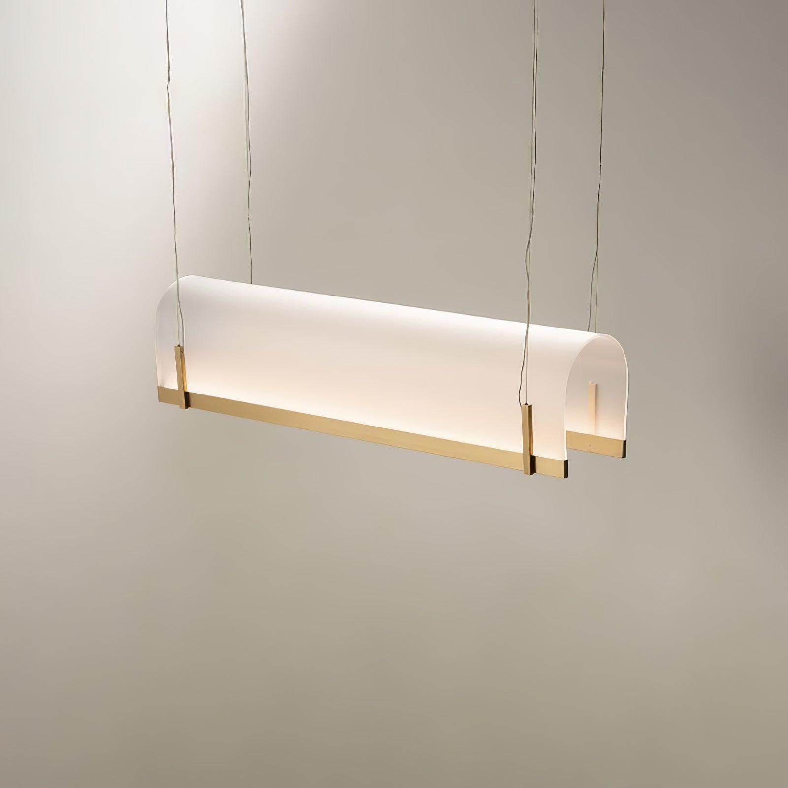 Cevinen Linear Gold Pendant Light - Blowlighting