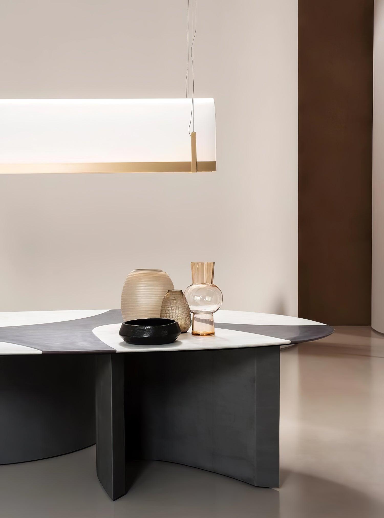 Cevinen Linear Gold Pendant Light - Blowlighting