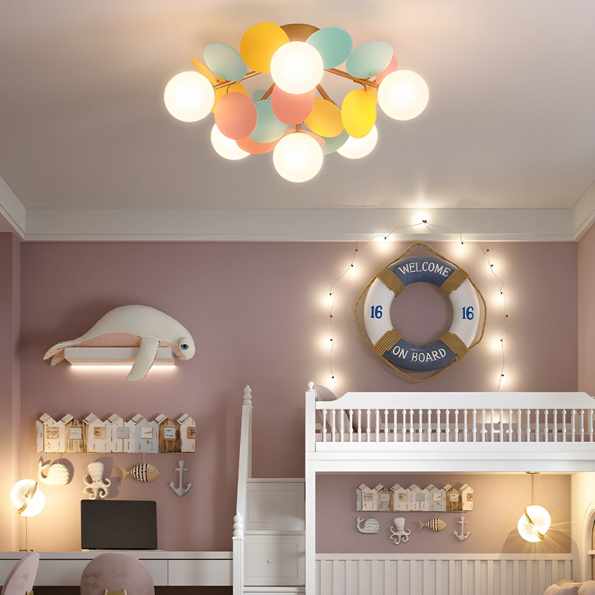 Round Macaron Ceiling Lamp - Blowlighting