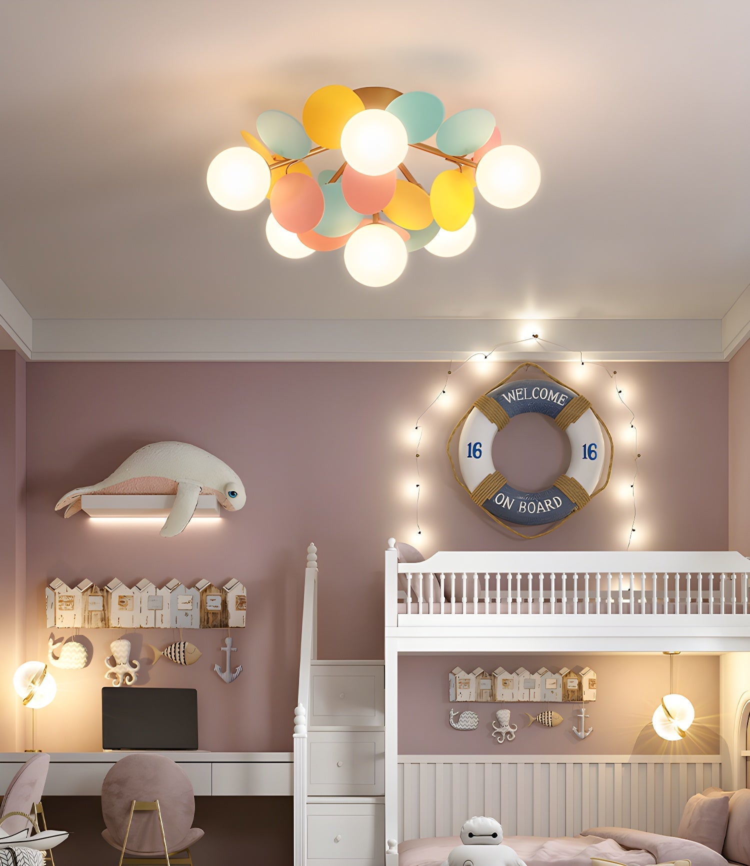 Round Macaron Ceiling Lamp - Blowlighting