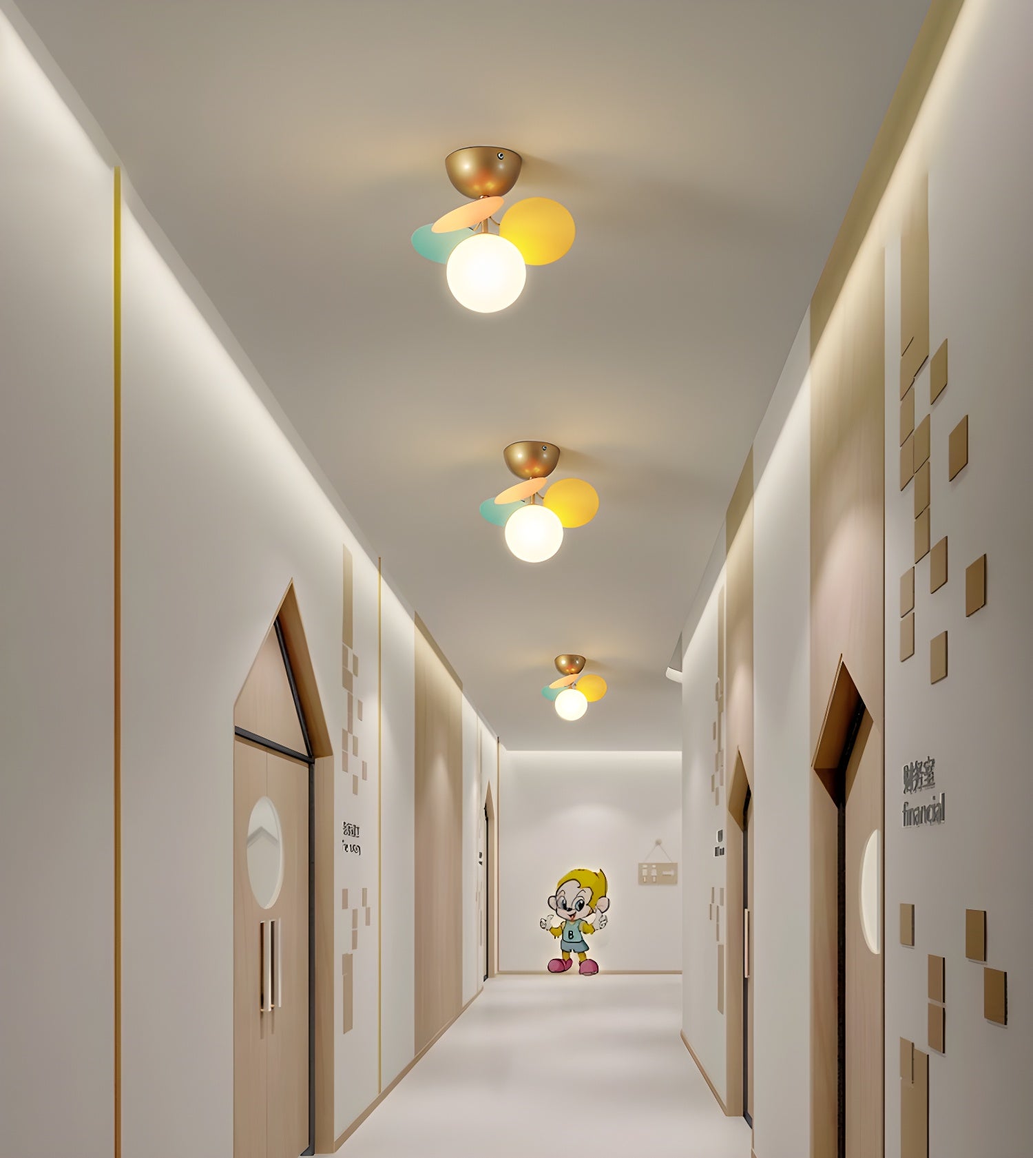 Round Macaron Ceiling Lamp - Blowlighting