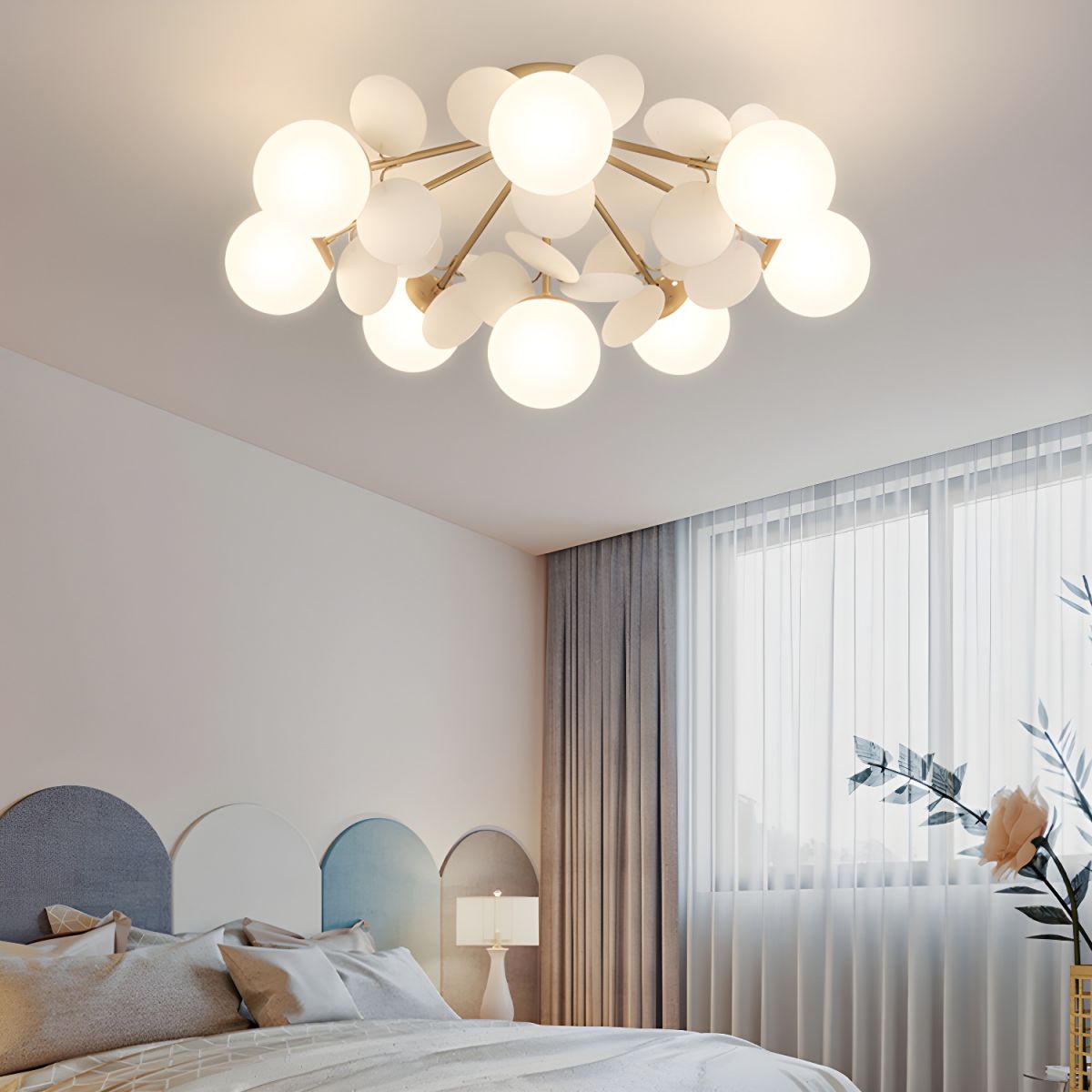 Round Macaron Ceiling Lamp - Blowlighting