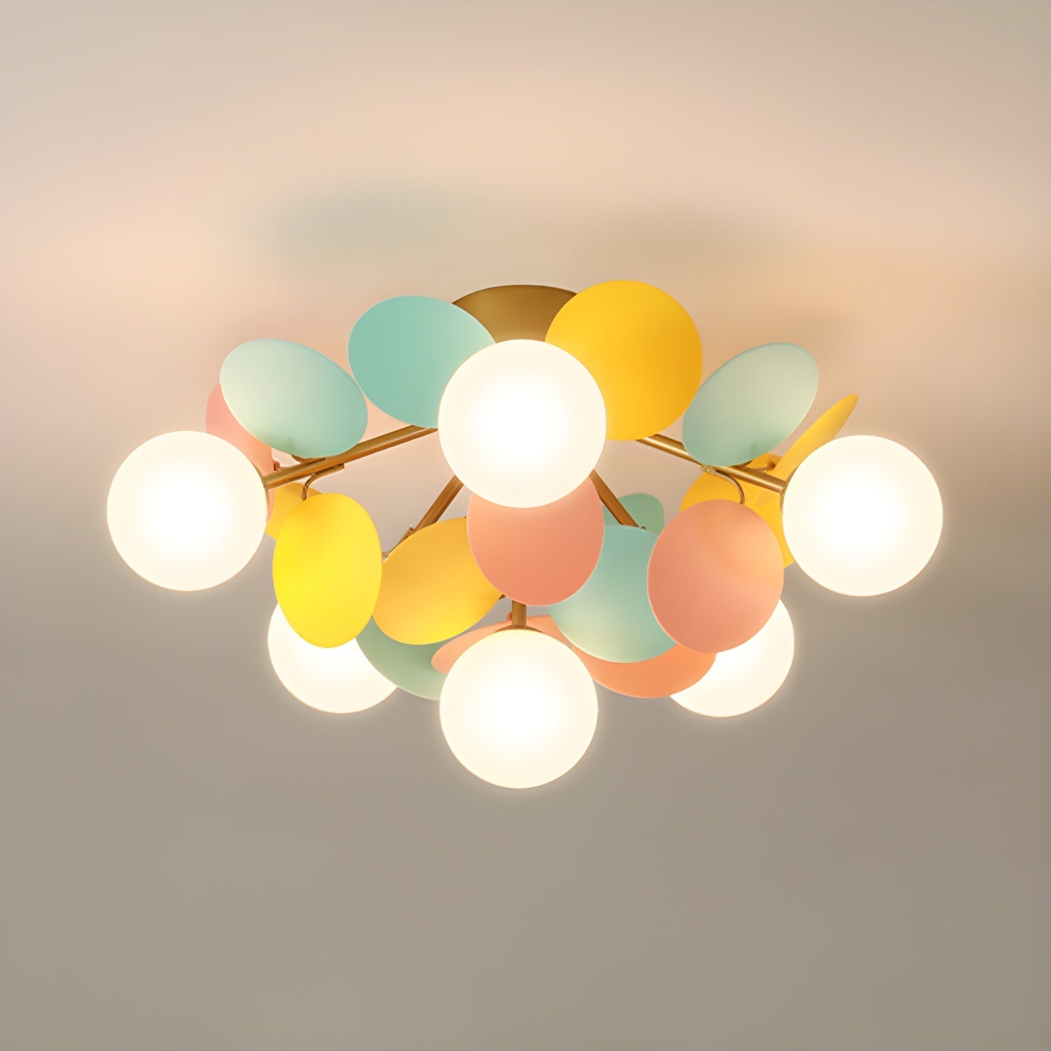 Round Macaron Ceiling Lamp - Blowlighting