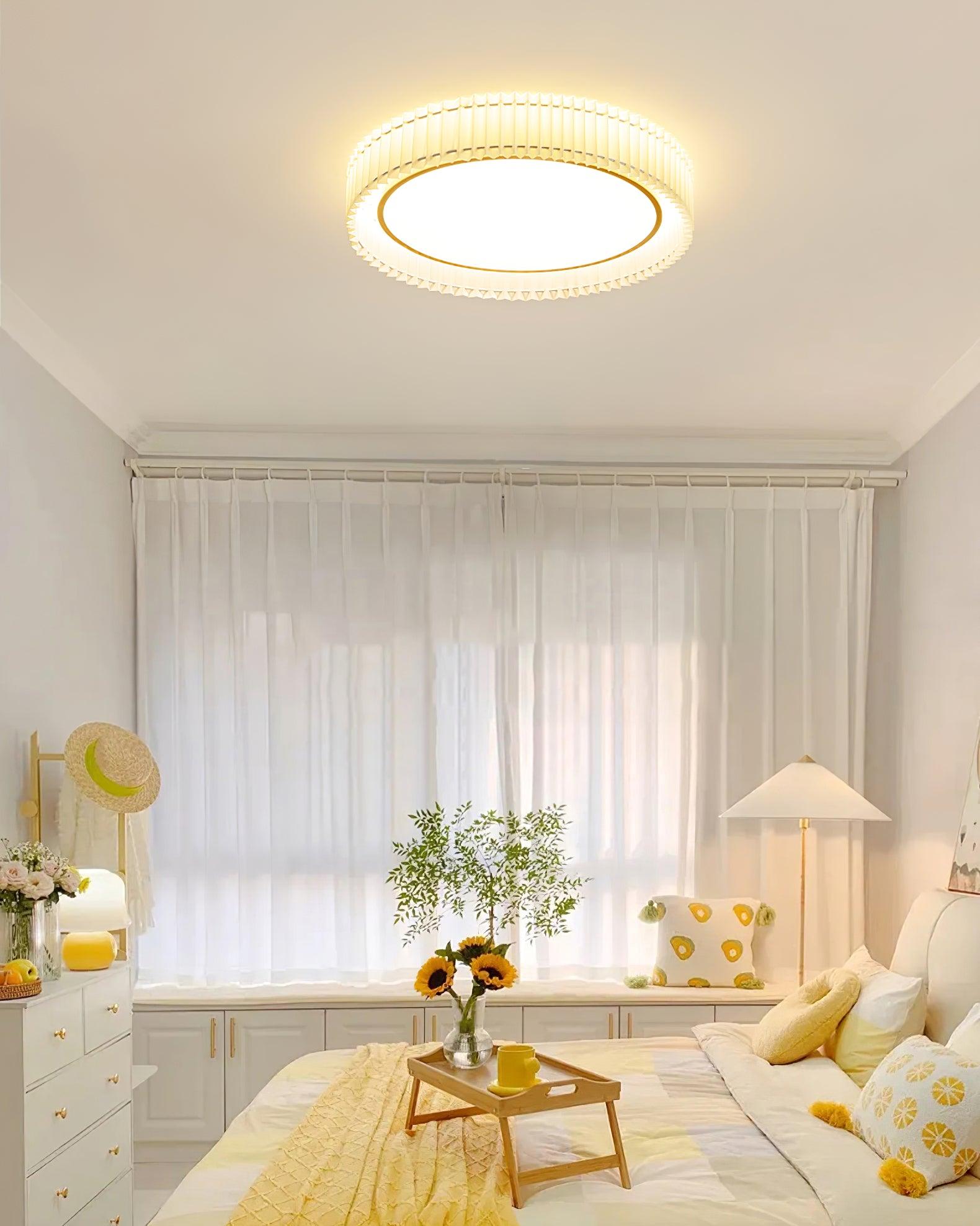 Round Pleated Ceiling Lamp - Blowlighting