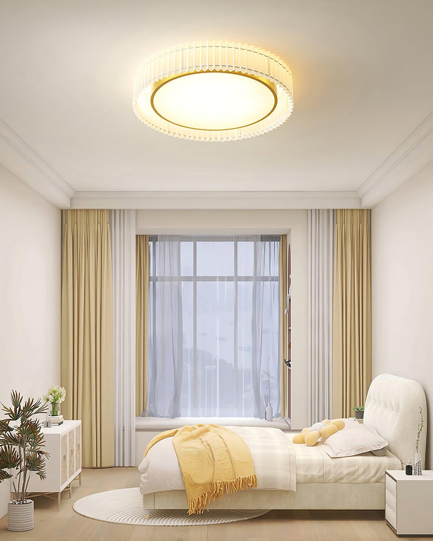 Round Pleated Ceiling Lamp - Blowlighting