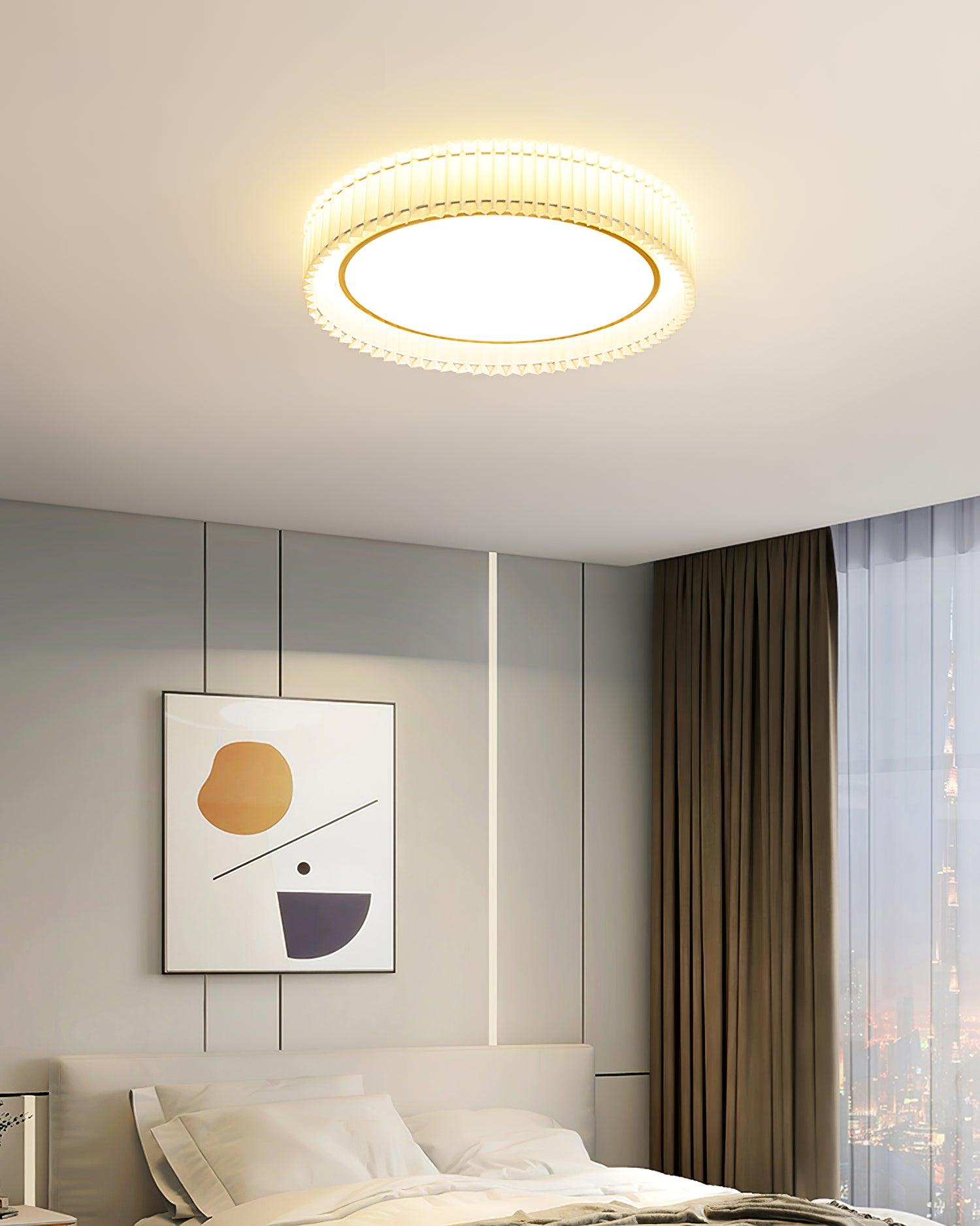 Round Pleated Ceiling Lamp - Blowlighting