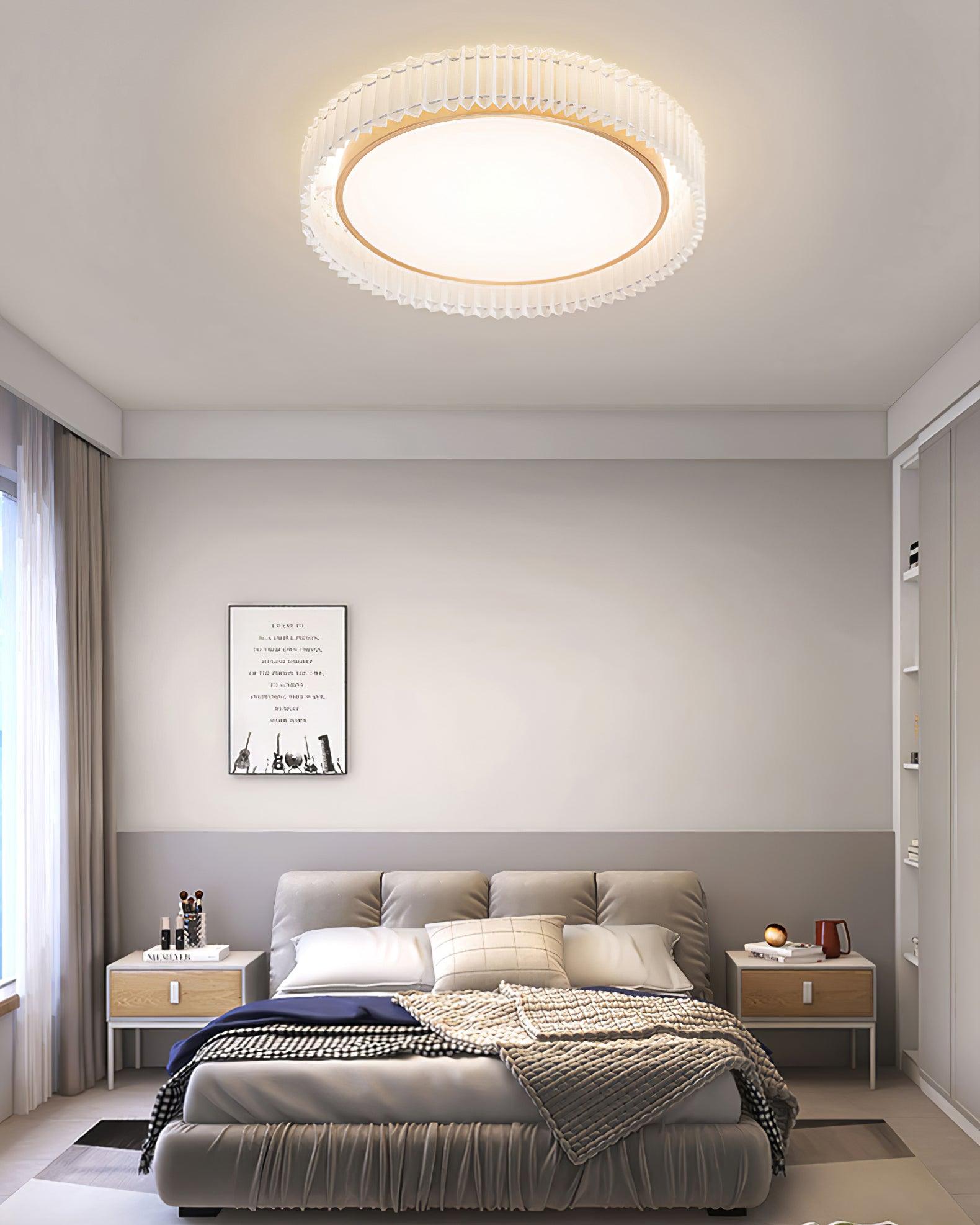 Round Pleated Ceiling Lamp - Blowlighting