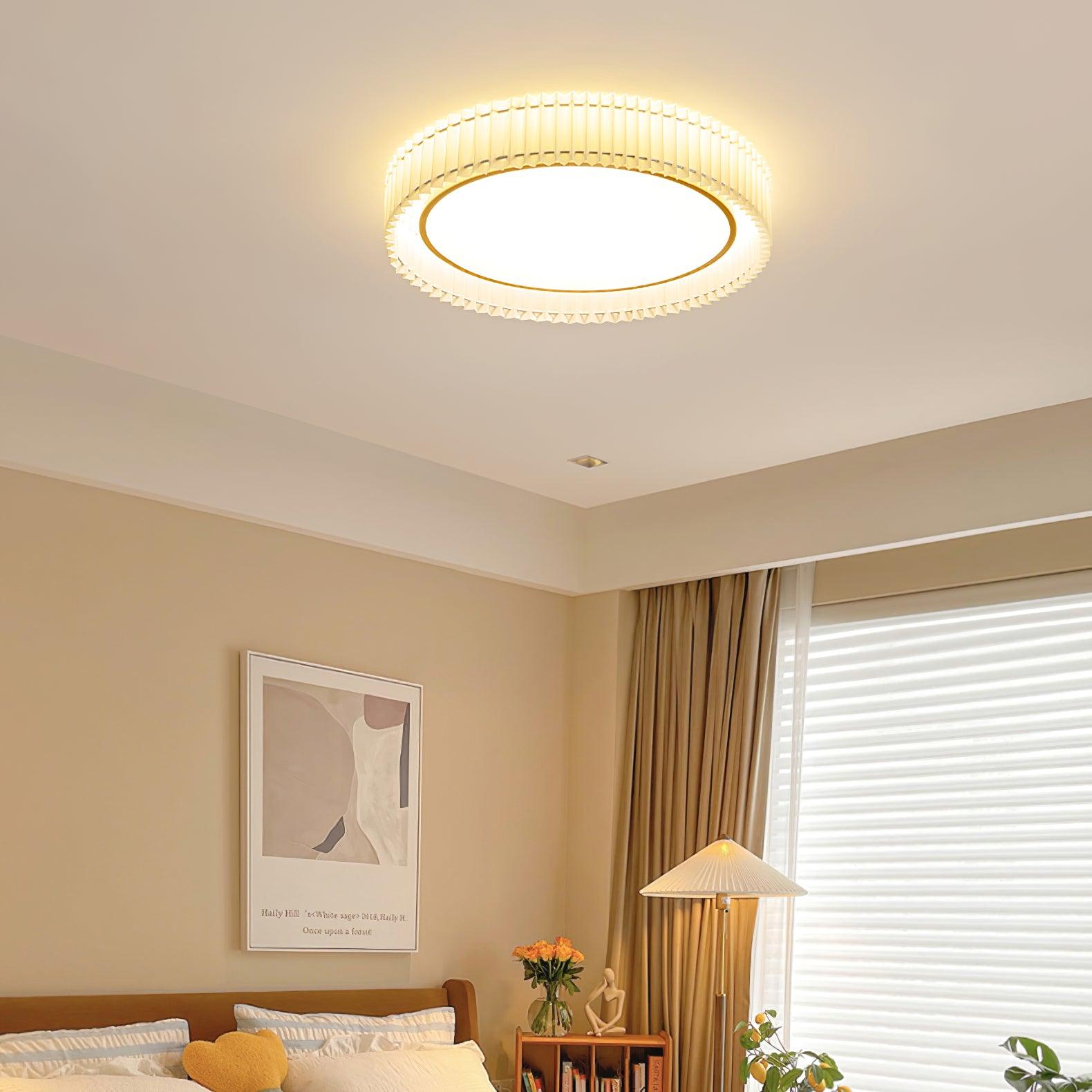Round Pleated Ceiling Lamp - Blowlighting