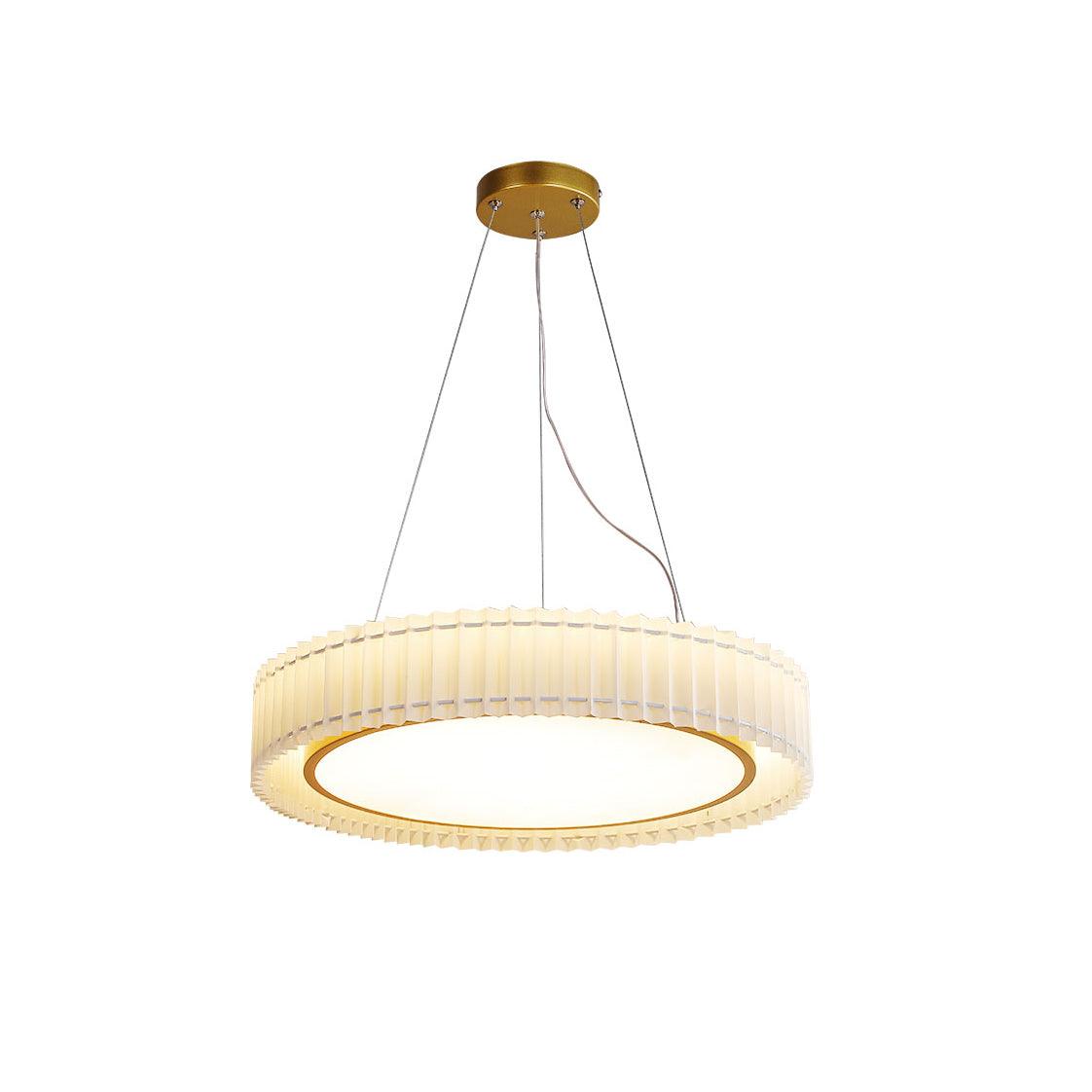 Round Pleated Pendant Lamp - Blowlighting