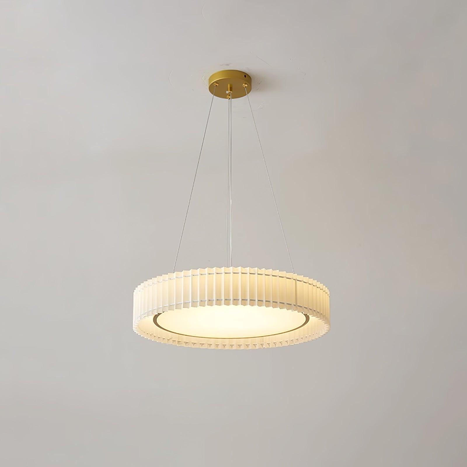 Round Pleated Pendant Lamp - Blowlighting