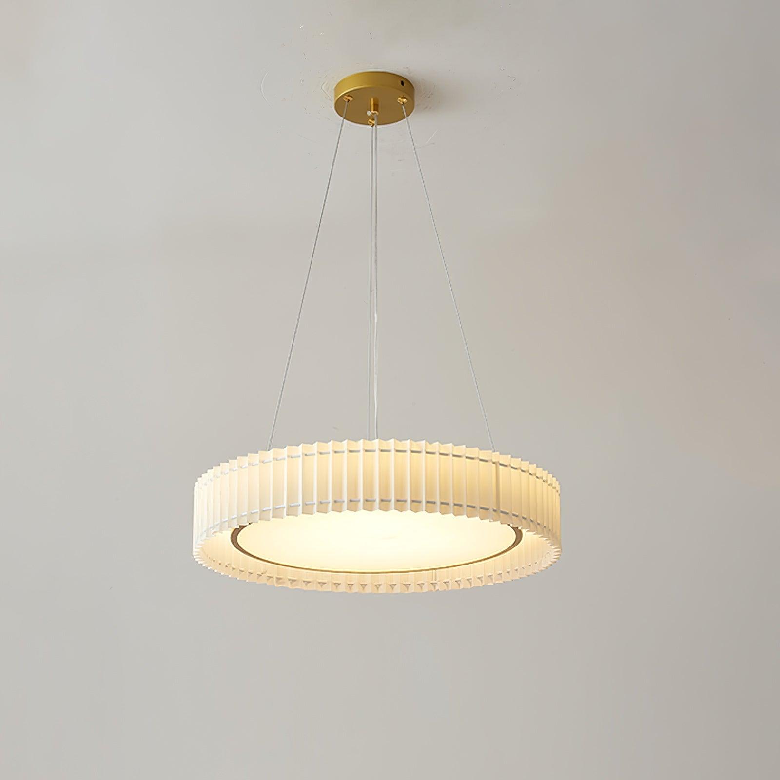 Round Pleated Pendant Lamp - Blowlighting