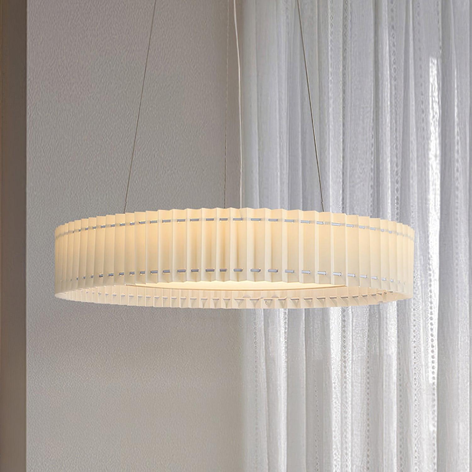 Round Pleated Pendant Lamp - Blowlighting