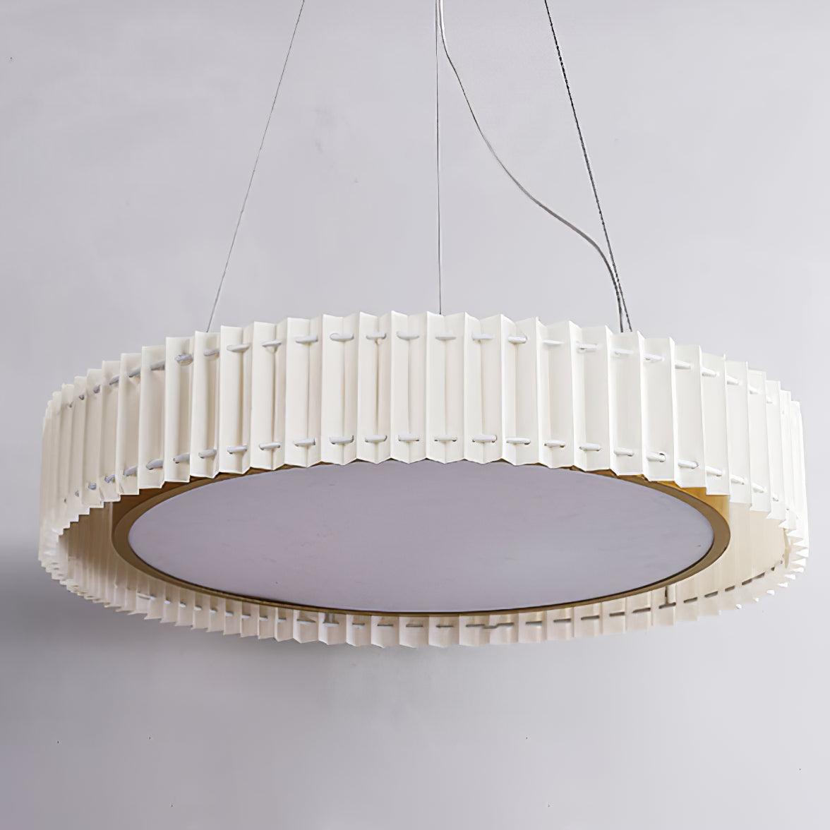 Round Pleated Pendant Lamp - Blowlighting