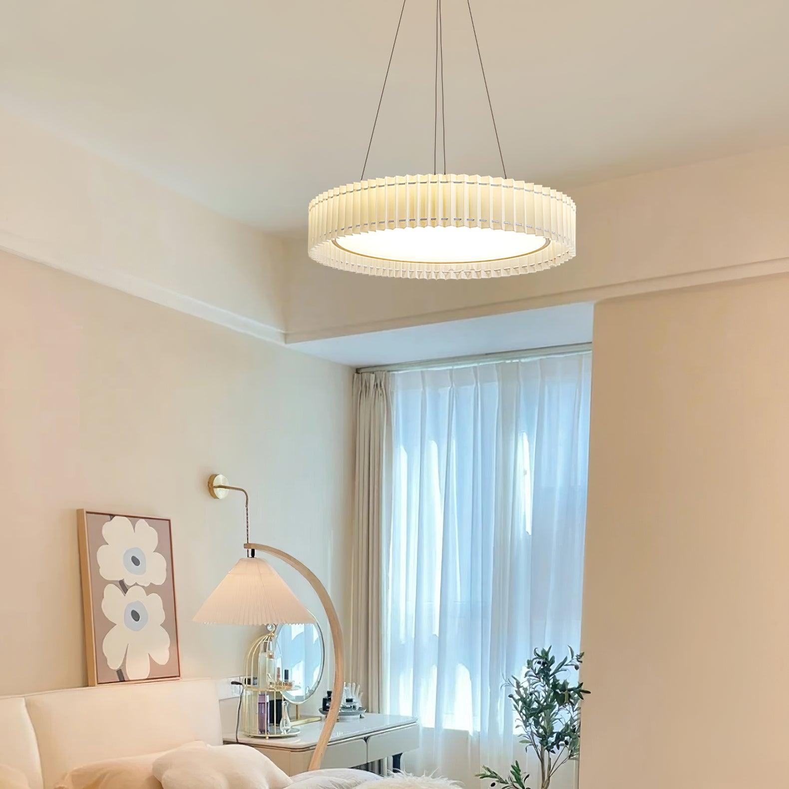 Round Pleated Pendant Lamp - Blowlighting